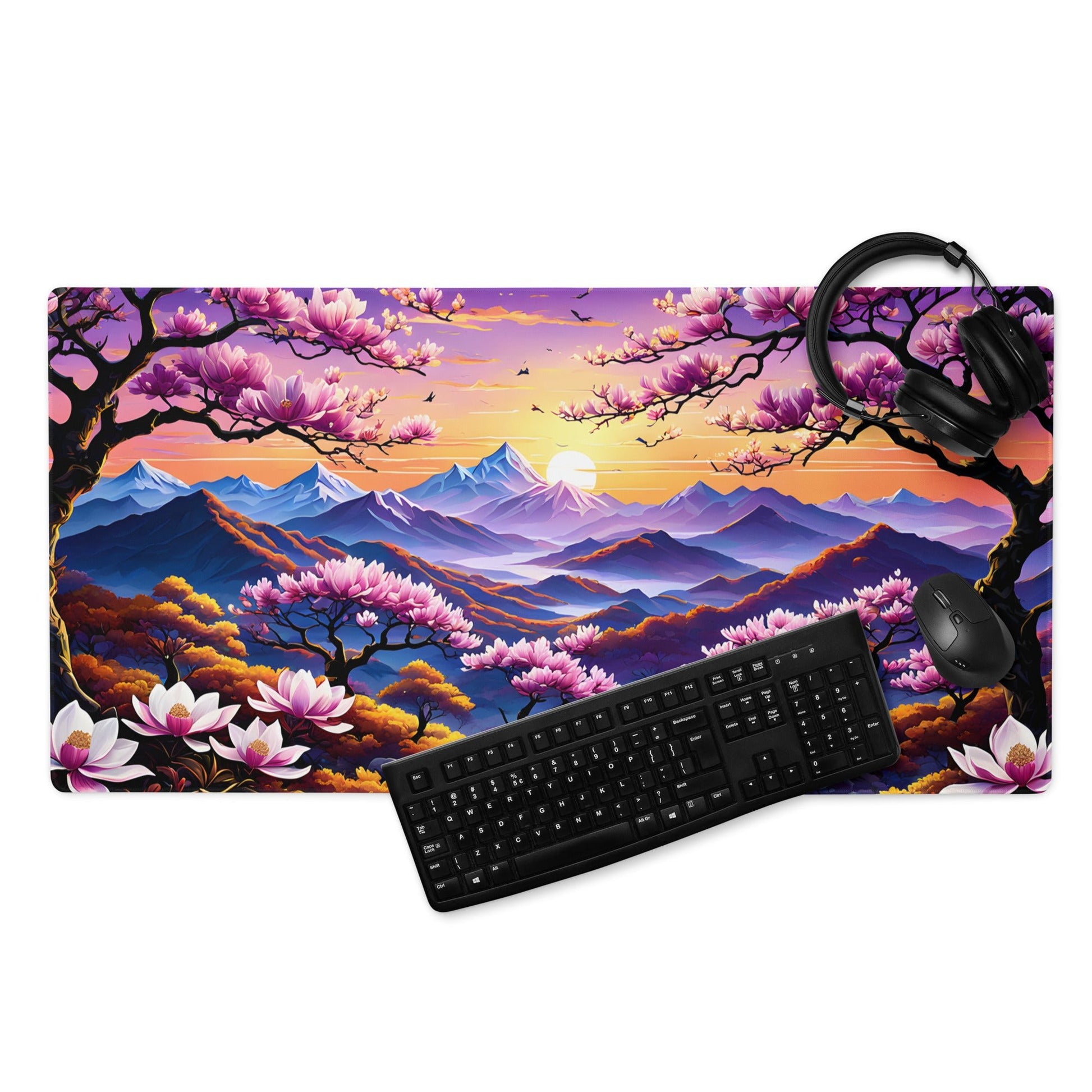 Sunset Over Pink Landscape II Gaming Mouse Pad - Mouse Pads - Discovery Co.