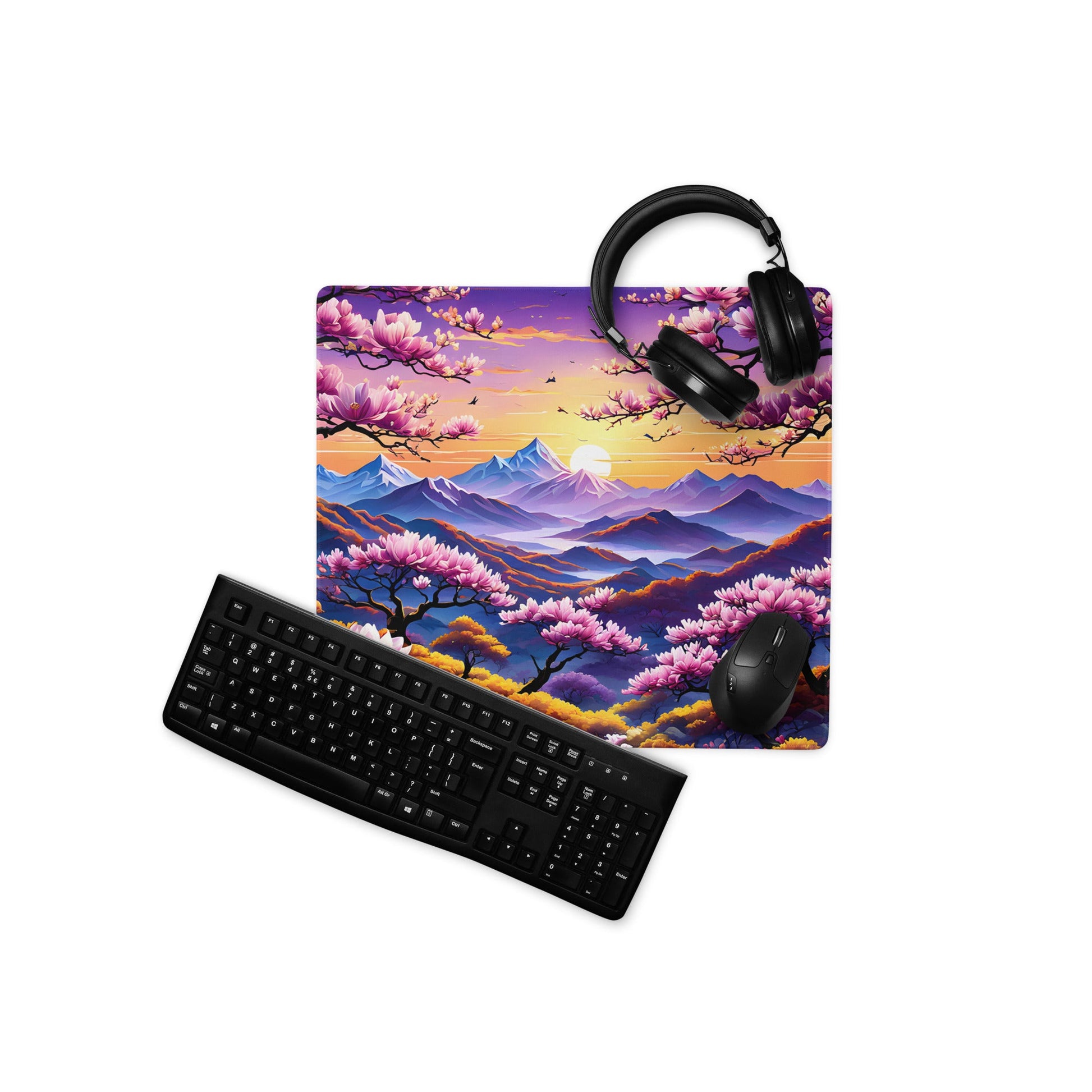 Sunset Over Pink Landscape II Gaming Mouse Pad - Mouse Pads - Discovery Co.