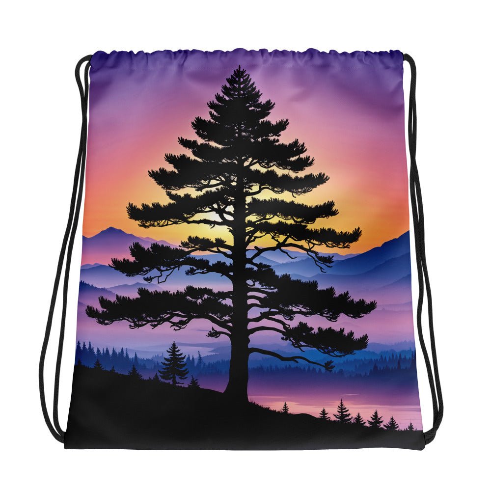 Sunset Tree Drawstring Bag - Drawstring Bag - Discovery Co.