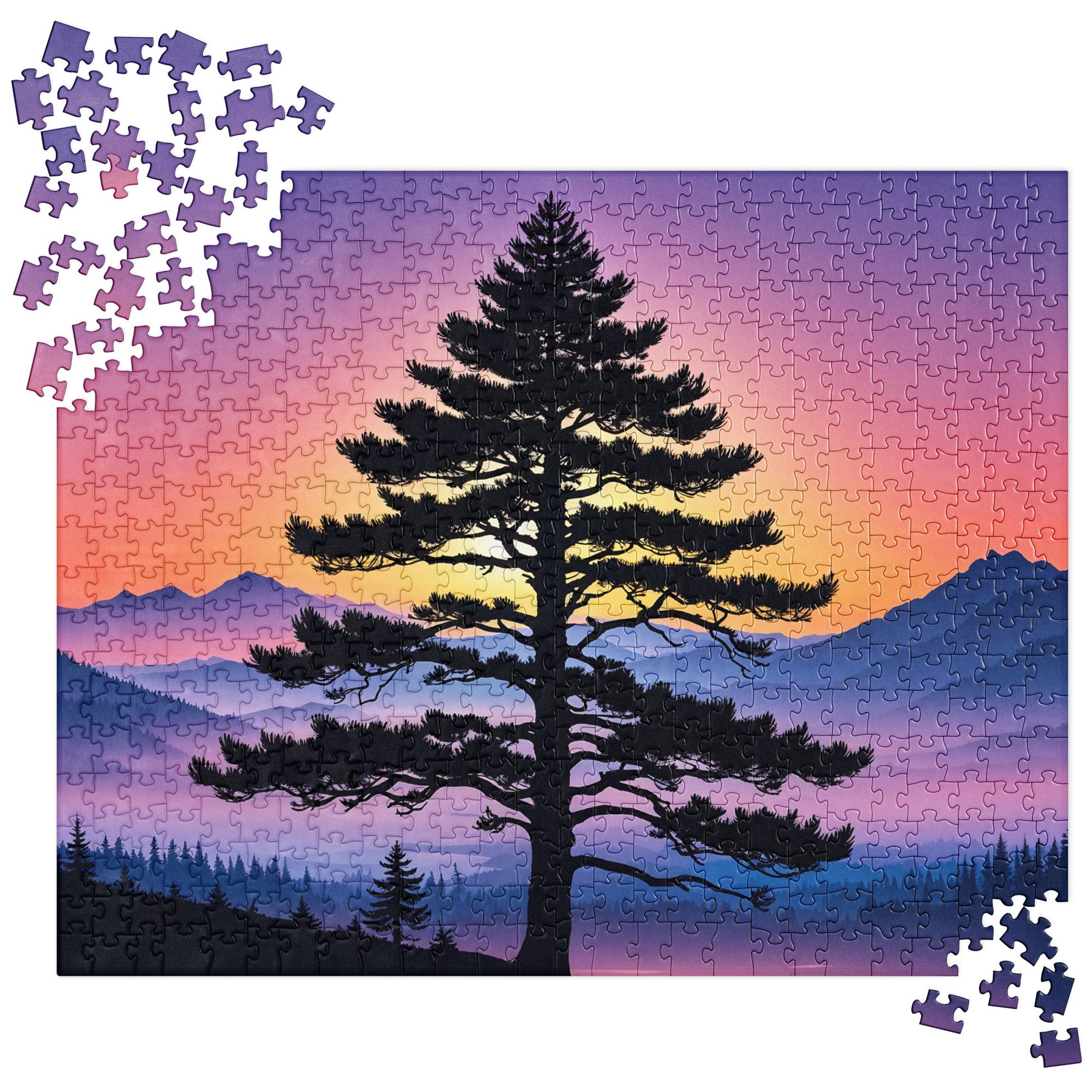 Sunset Tree Jigsaw Puzzle - Puzzle - Discovery Co.