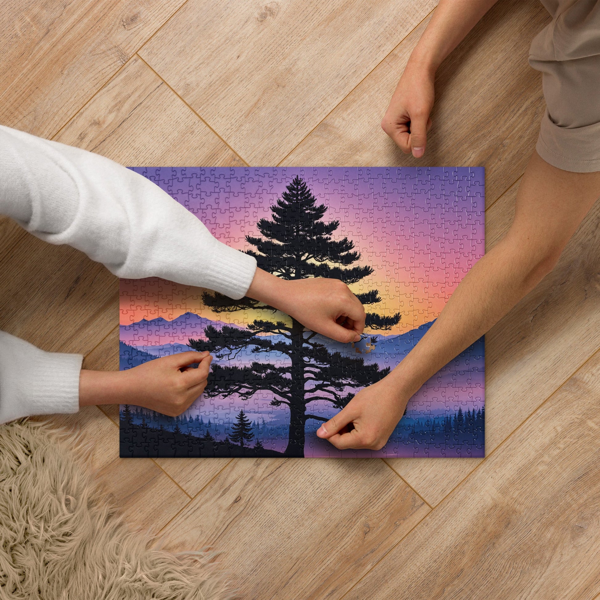 Sunset Tree Jigsaw Puzzle - Puzzle - Discovery Co.