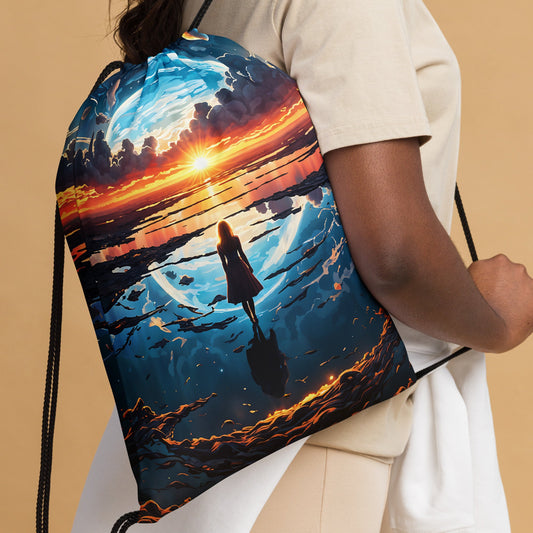 Surreal Nightfall Drawstring Bag - Drawstring Bag - Discovery Co.