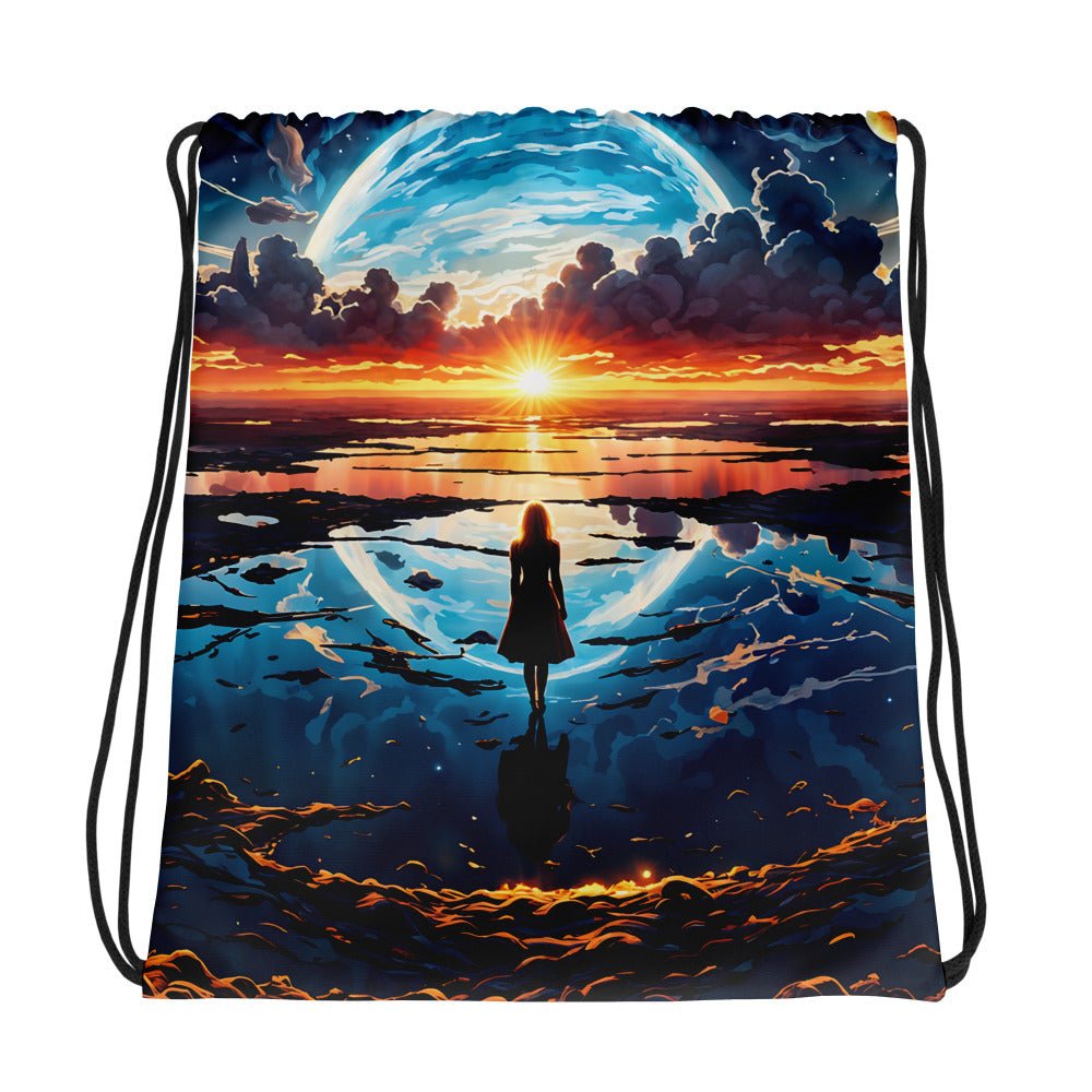 Surreal Nightfall Drawstring Bag - Drawstring Bag - Discovery Co.