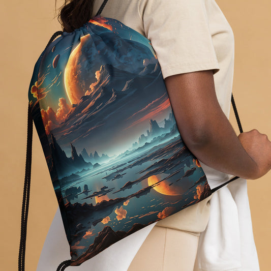Surreal Nightfall II Drawstring Bag - Drawstring Bag - Discovery Co.