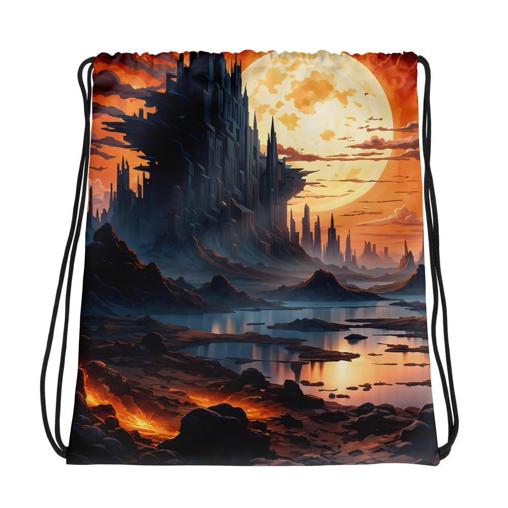 Surreal Sunset IV Drawstring Bag - Drawstring Bag - Discovery Co.