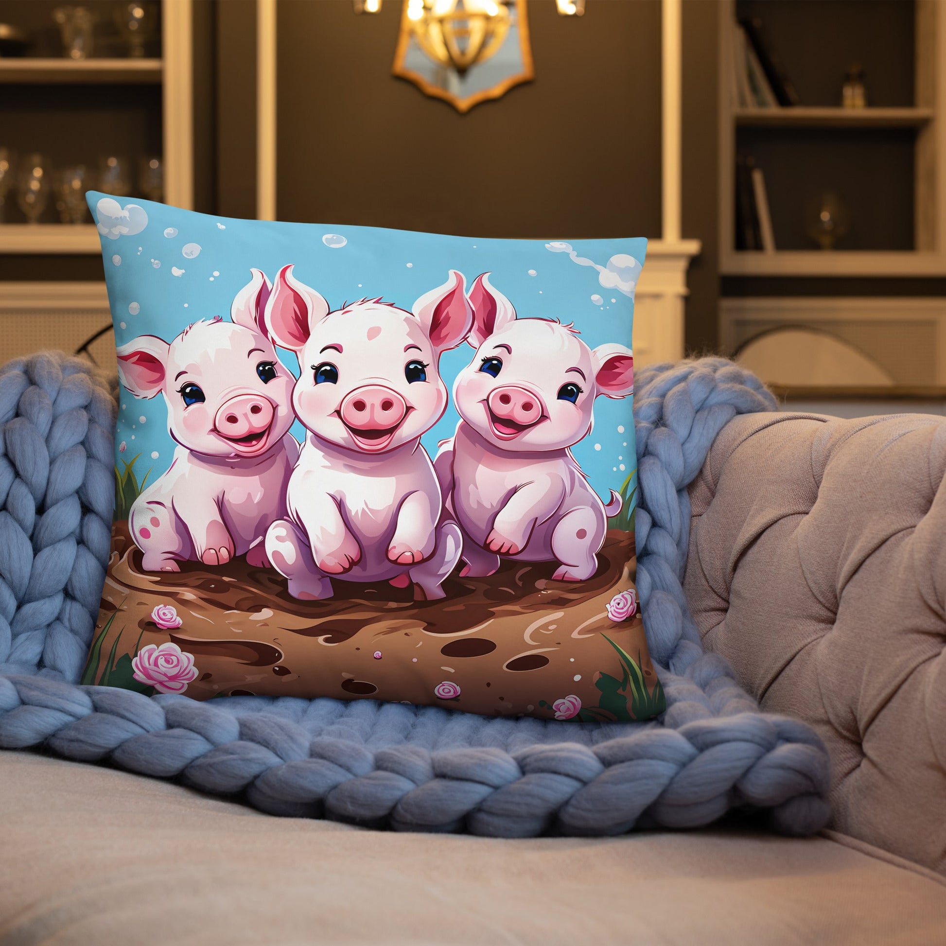 Three Little Pigs Basic Pillow - Pillows - Discovery Co.