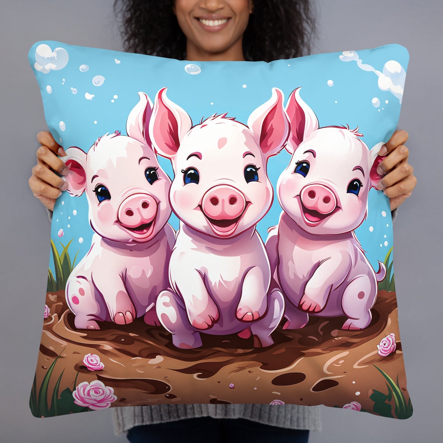 Three Little Pigs Basic Pillow - Pillows - Discovery Co.