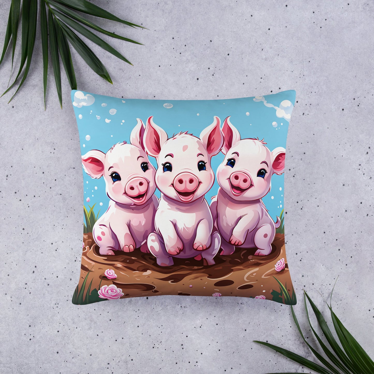 Three Little Pigs Basic Pillow - Pillows - Discovery Co.