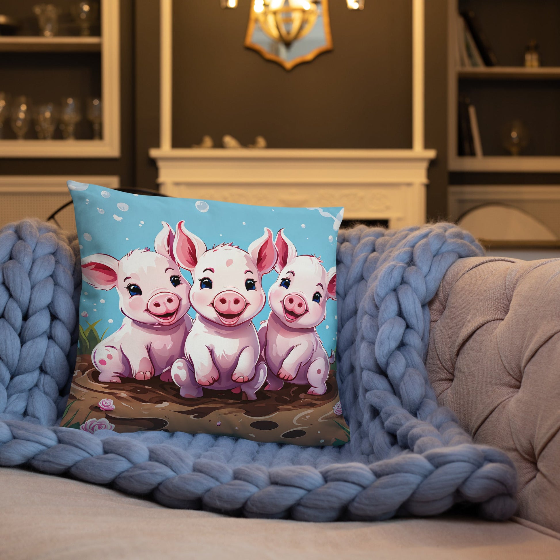 Three Little Pigs Basic Pillow - Pillows - Discovery Co.