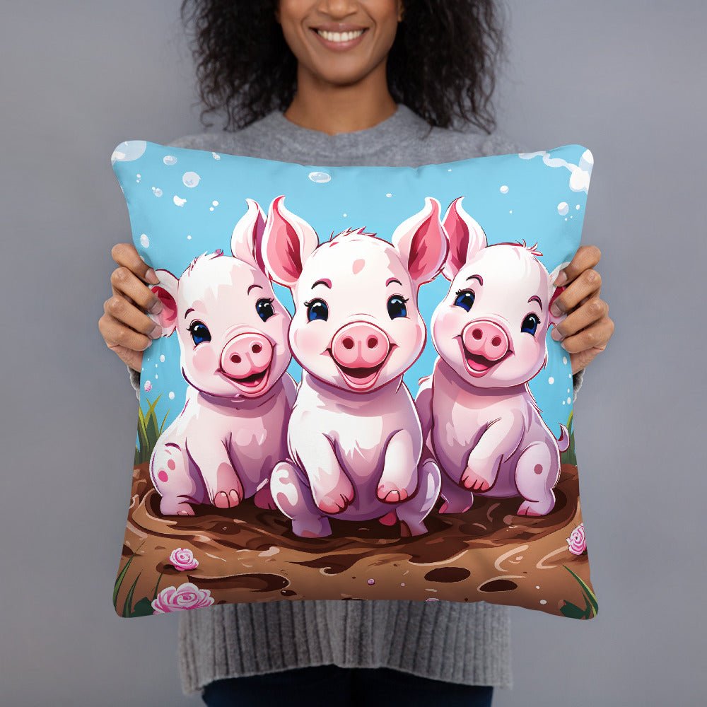 Three Little Pigs Basic Pillow - Pillows - Discovery Co.