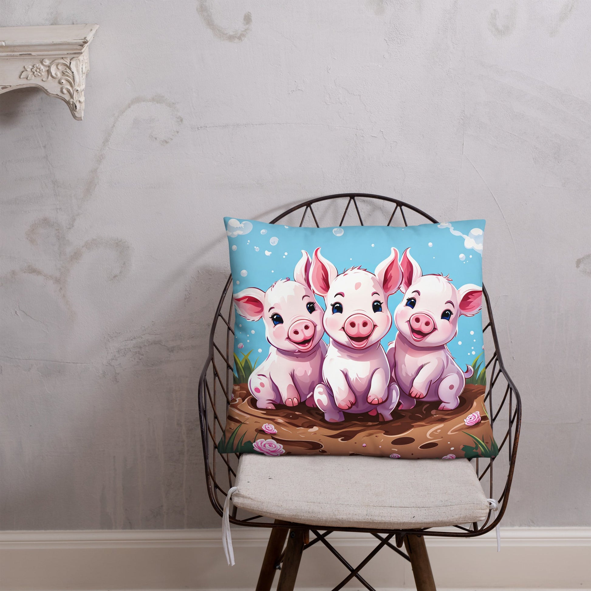 Three Little Pigs Basic Pillow - Pillows - Discovery Co.