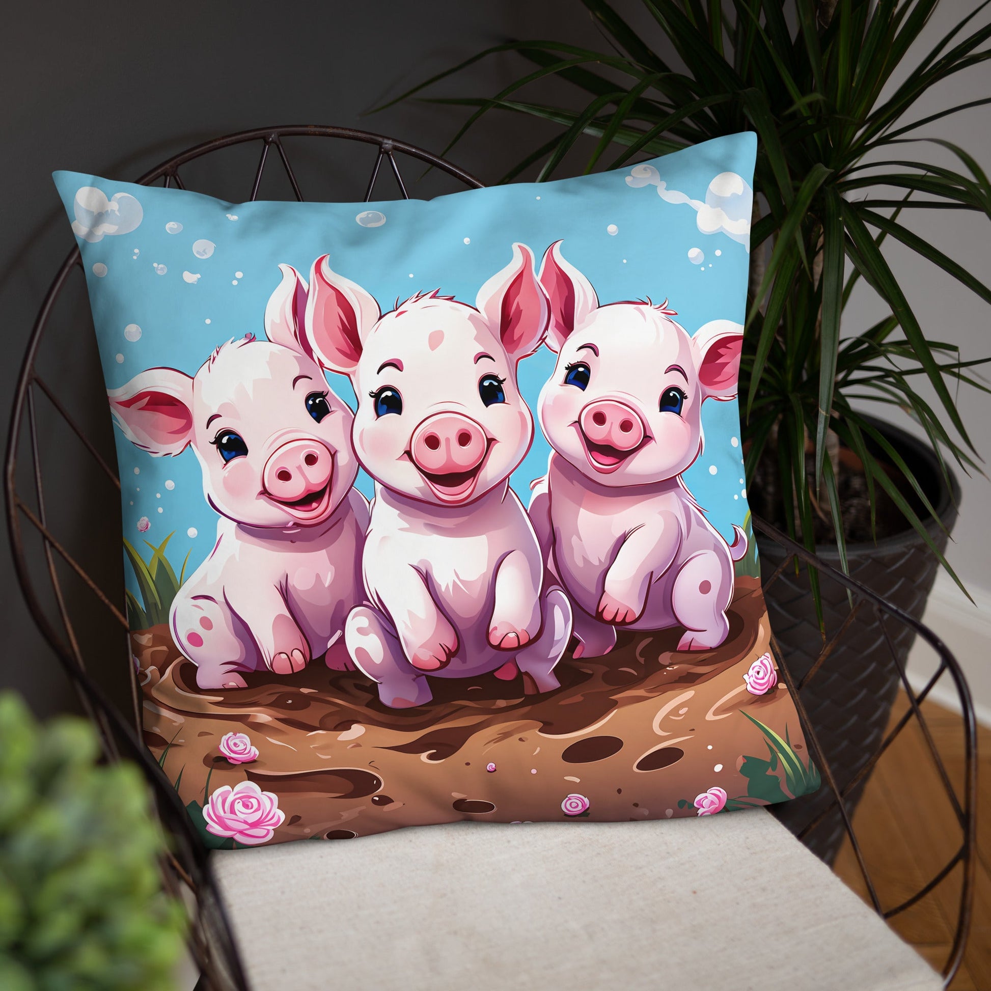 Three Little Pigs Basic Pillow - Pillows - Discovery Co.
