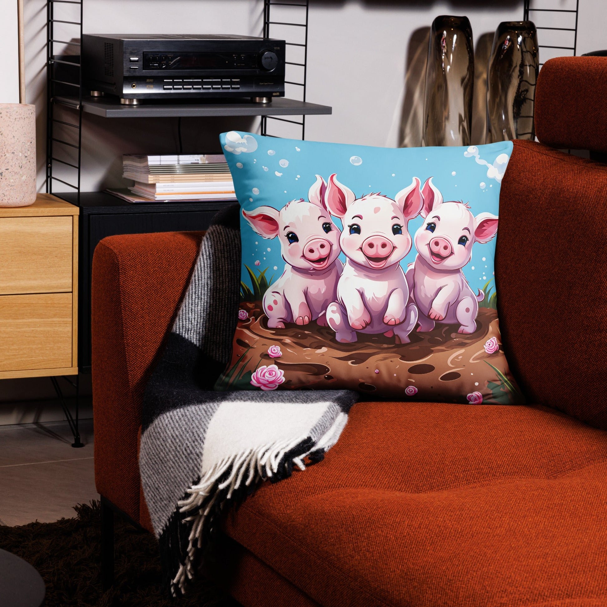 Three Little Pigs Basic Pillow - Pillows - Discovery Co.