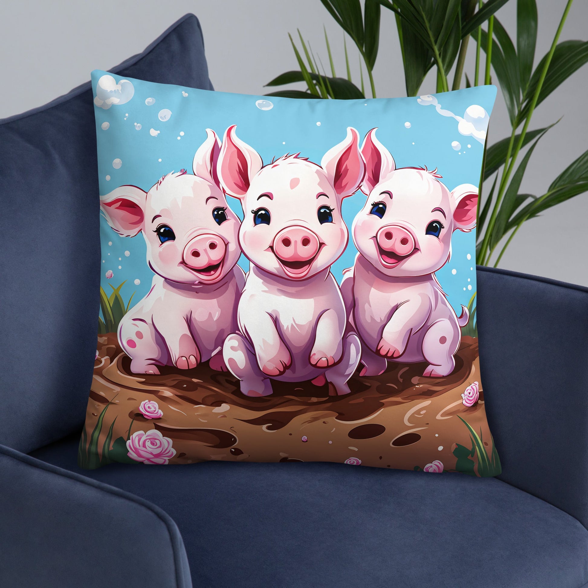 Three Little Pigs Basic Pillow - Pillows - Discovery Co.