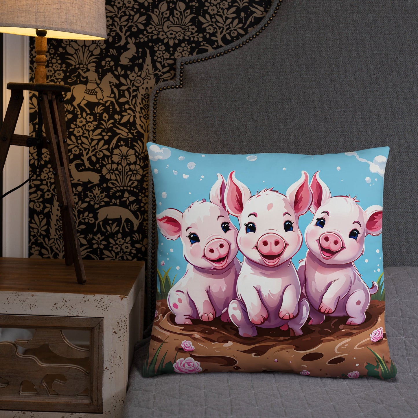 Three Little Pigs Basic Pillow - Pillows - Discovery Co.