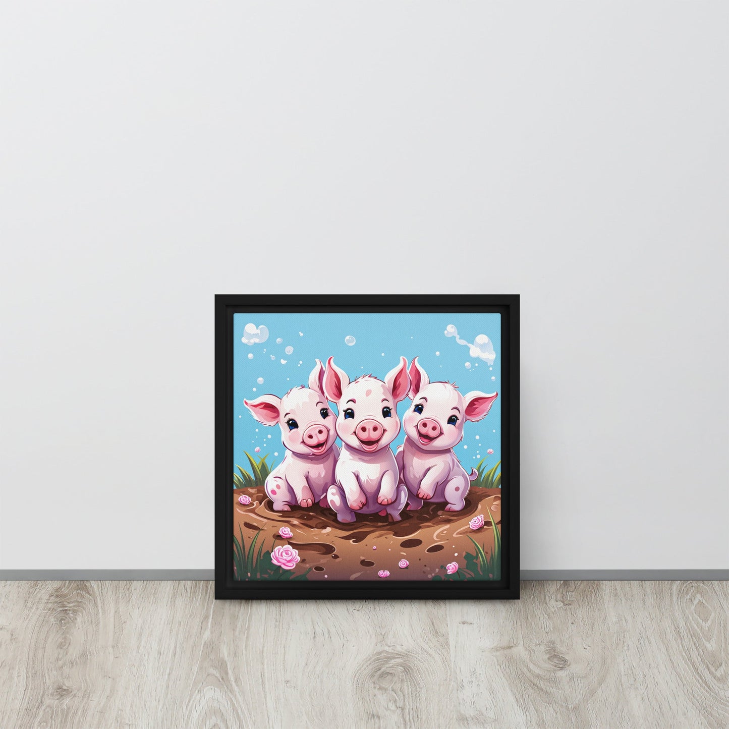 Three Little Pigs Framed Canvas - Canvas Prints - Discovery Co.