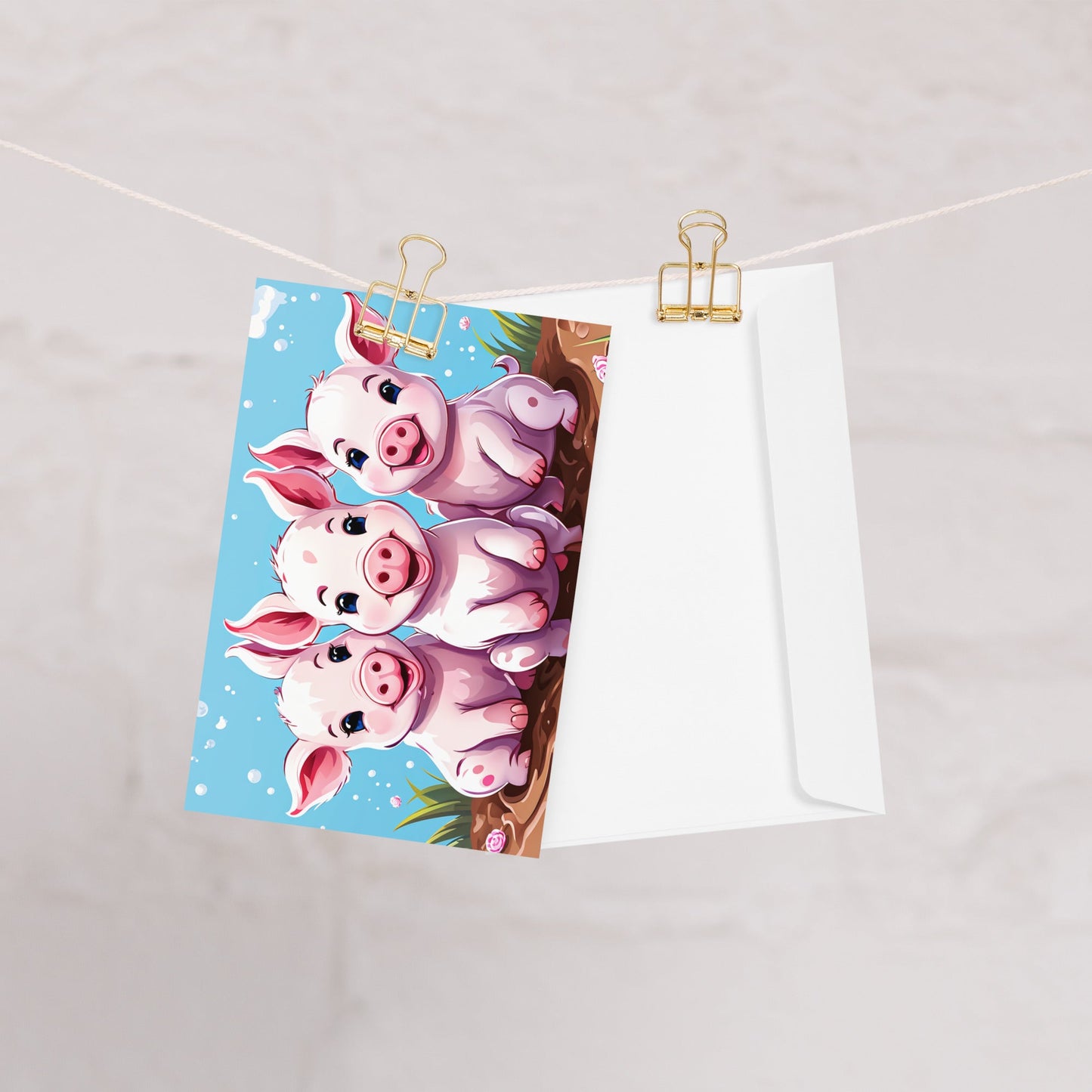 Three Little Pigs Greeting Card - Greeting Card - Discovery Co.