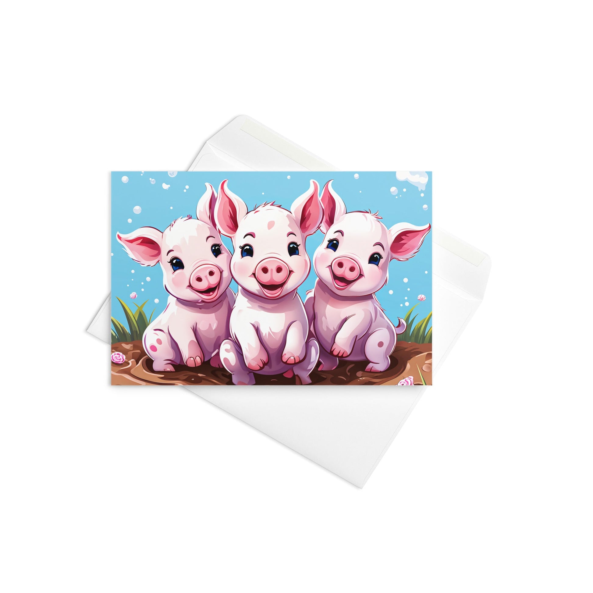 Three Little Pigs Greeting Card - Greeting Card - Discovery Co.