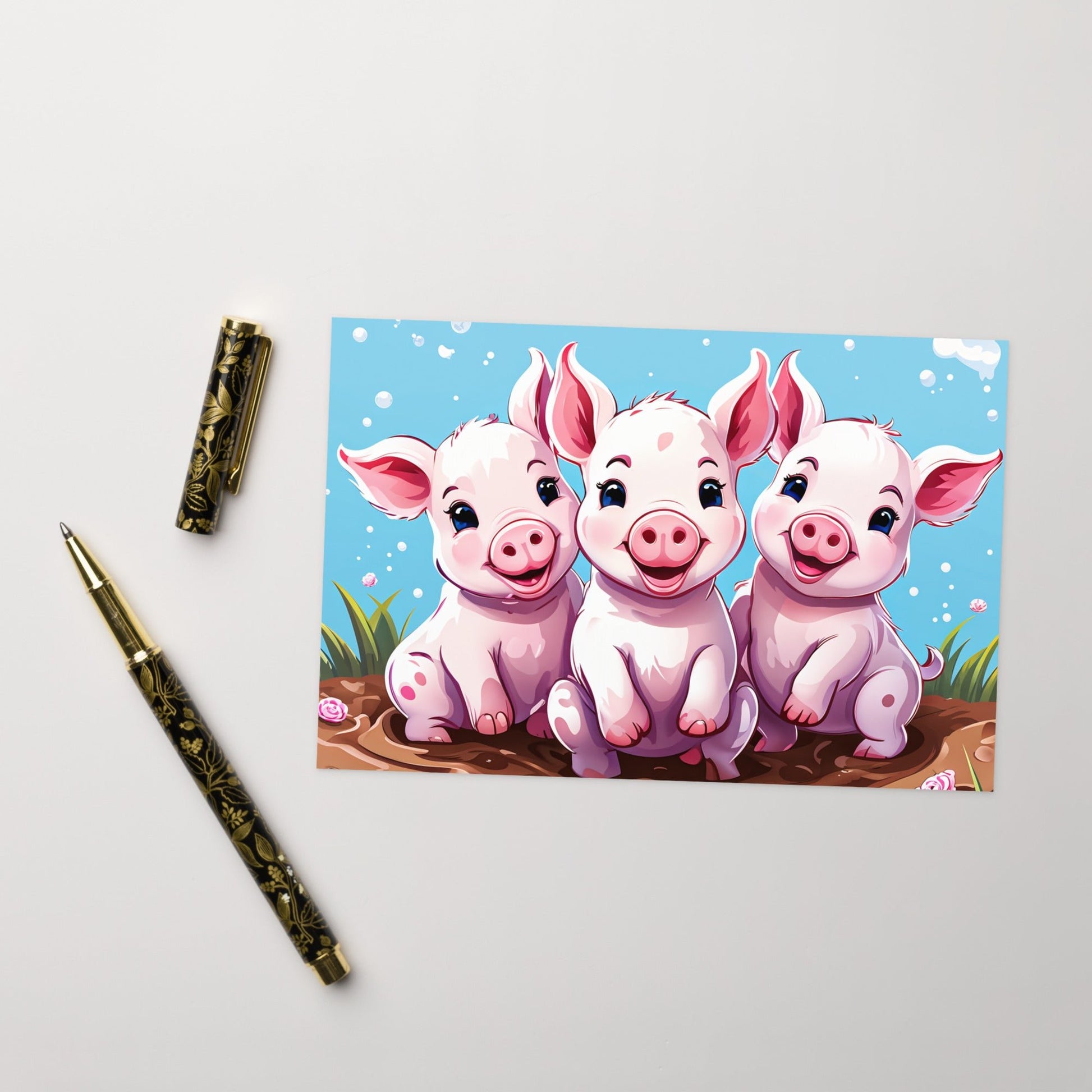 Three Little Pigs Greeting Card - Greeting Card - Discovery Co.