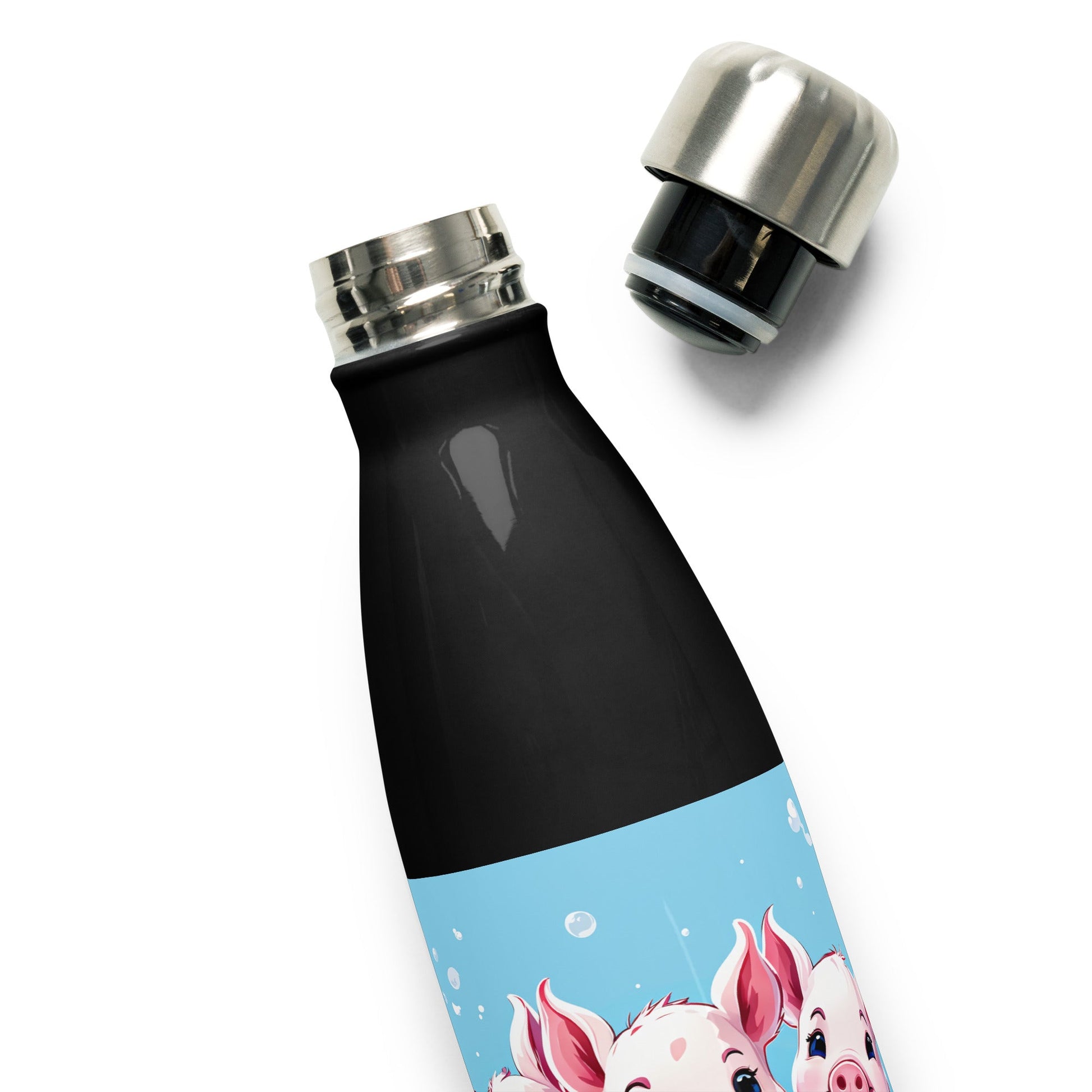 Three Little Pigs Stainless Steel Water Bottle - Stainless Steel Water Bottle - Discovery Co.