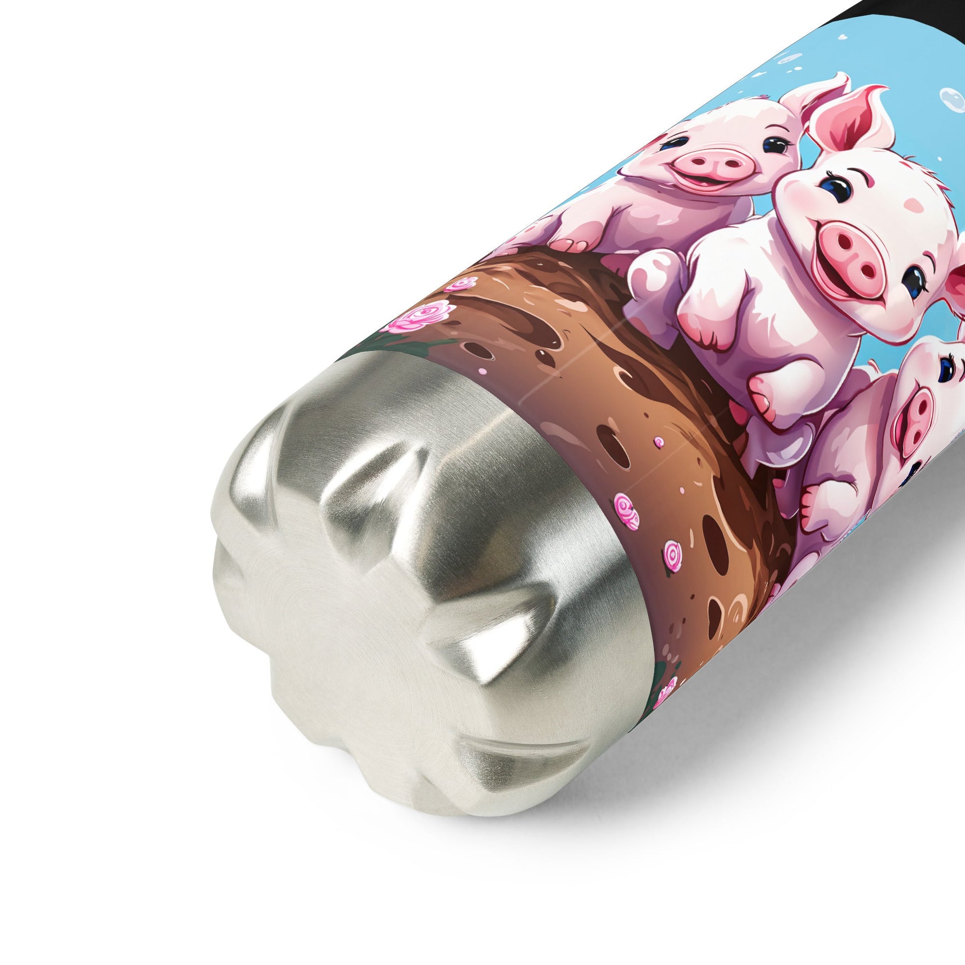 Three Little Pigs Stainless Steel Water Bottle - Stainless Steel Water Bottle - Discovery Co.