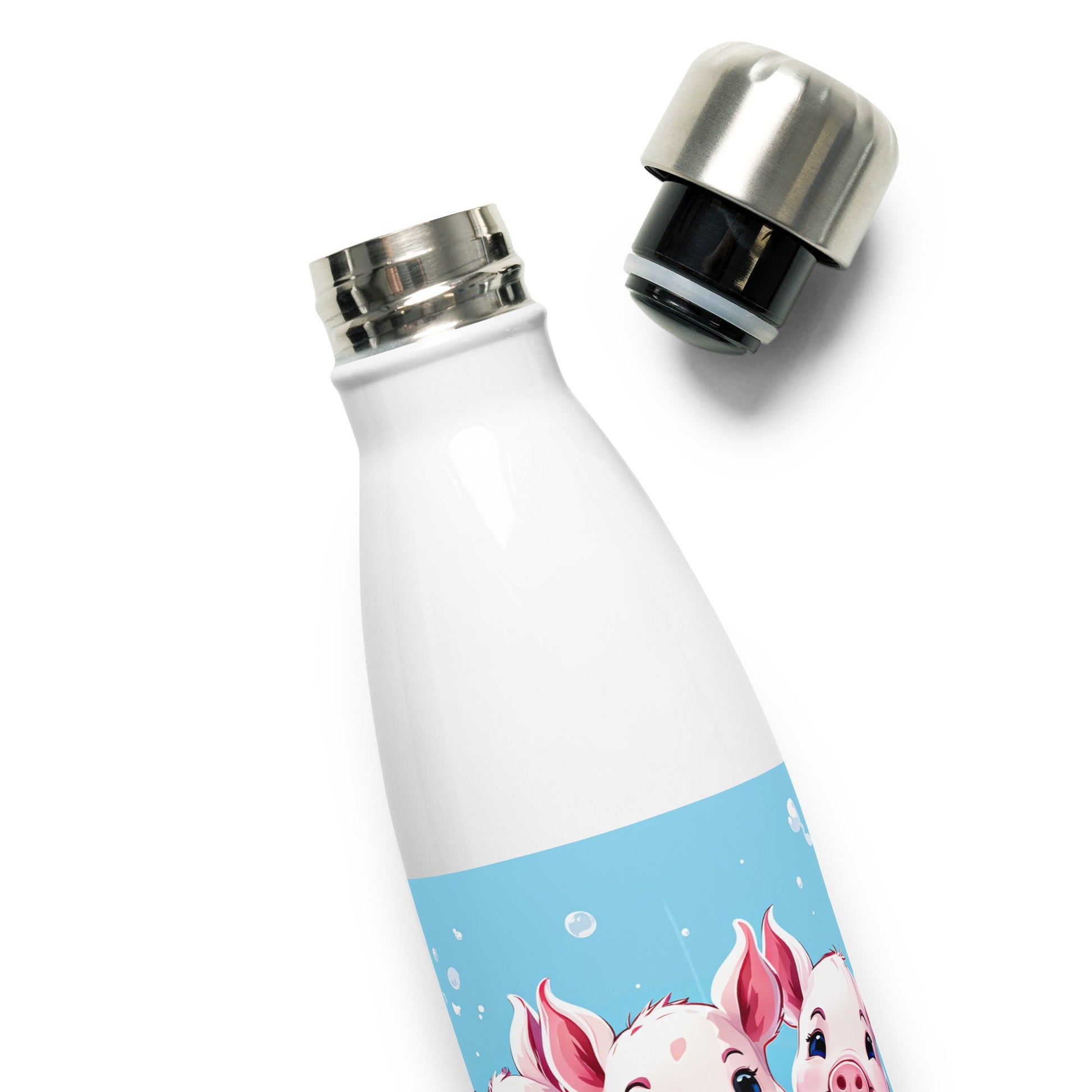 Three Little Pigs Stainless Steel Water Bottle - Stainless Steel Water Bottle - Discovery Co.