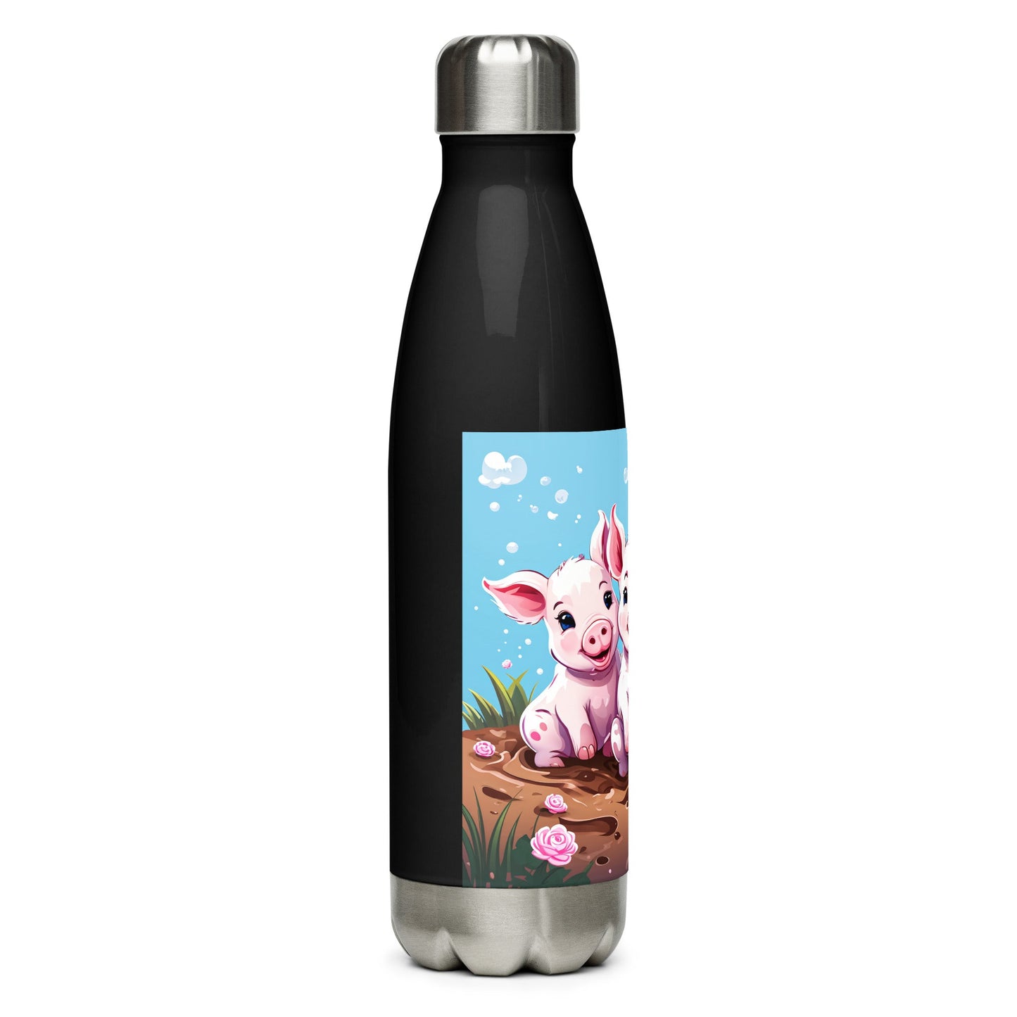 Three Little Pigs Stainless Steel Water Bottle - Stainless Steel Water Bottle - Discovery Co.