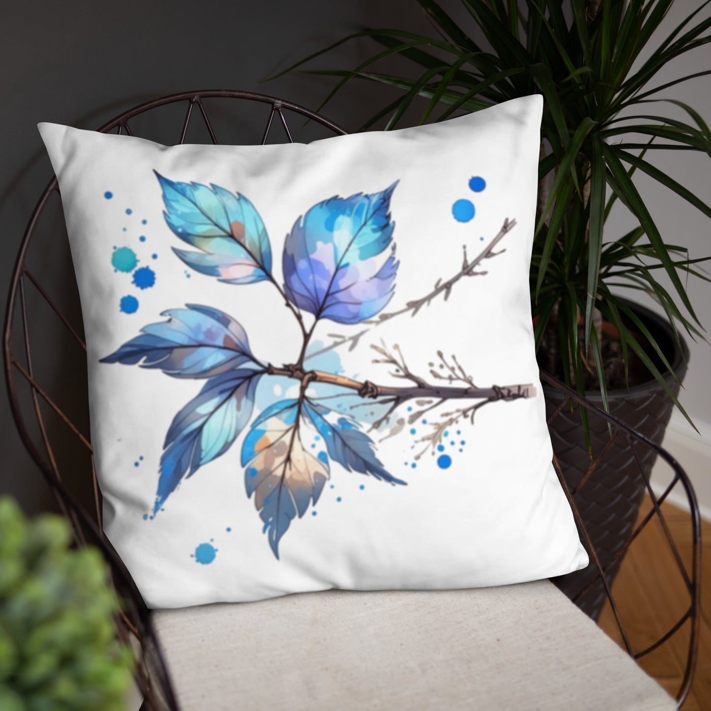 Tree Branch Watercolor Art Basic Pillow - Pillows - Discovery Co.