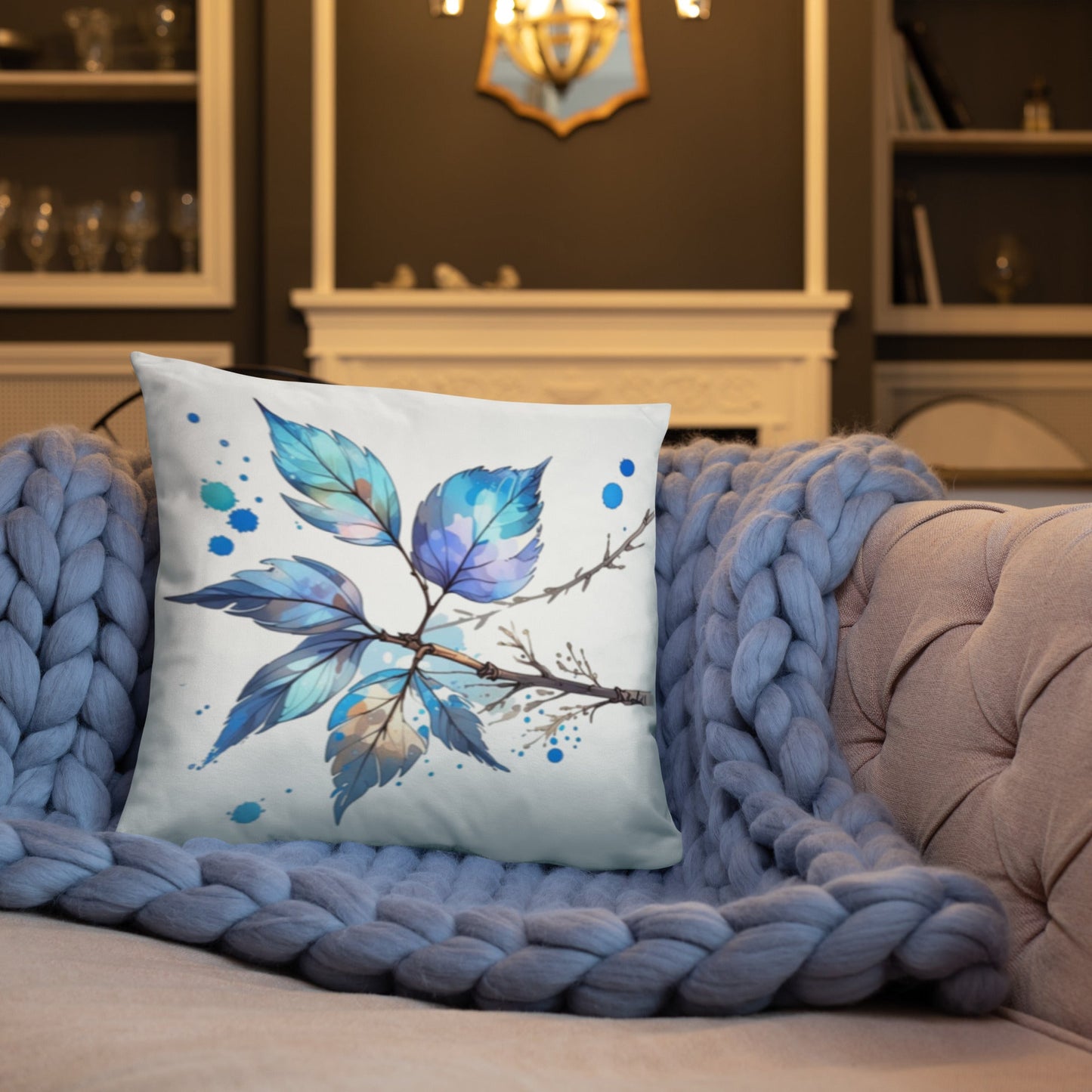 Tree Branch Watercolor Art Basic Pillow - Pillows - Discovery Co.
