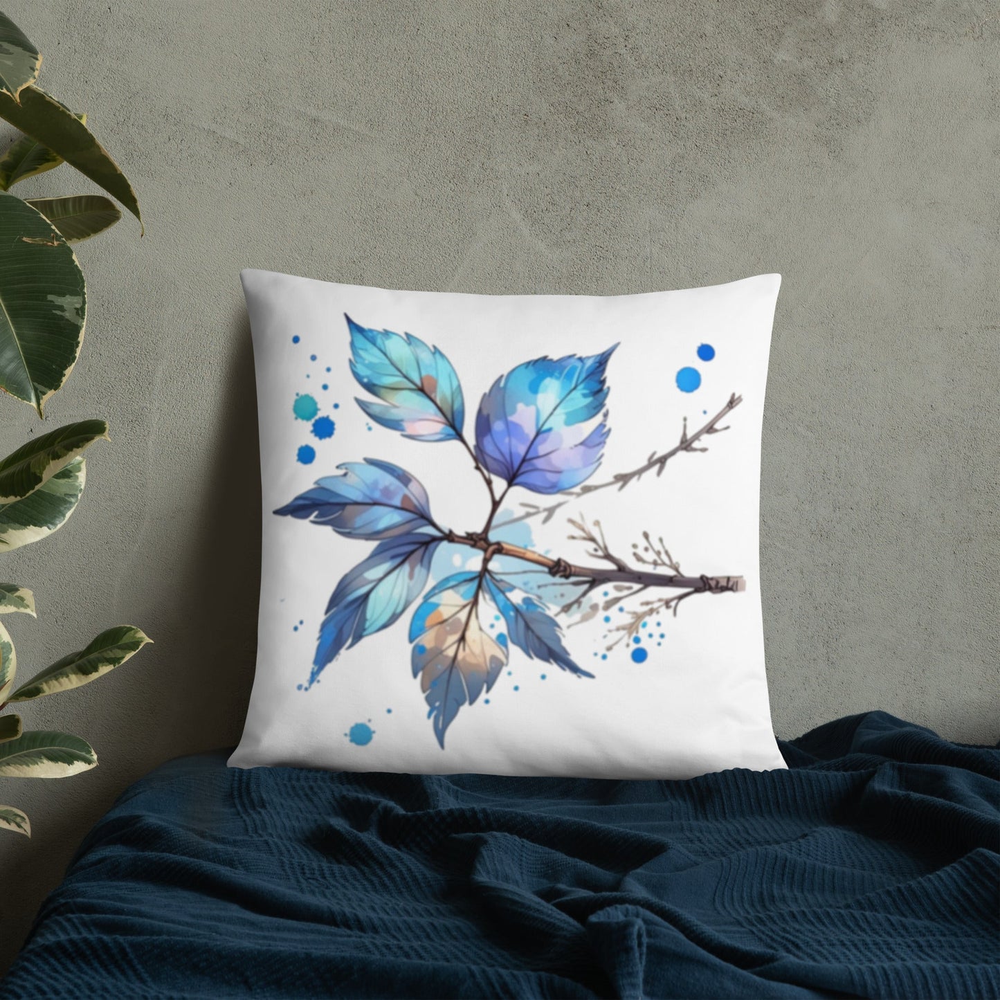 Tree Branch Watercolor Art Basic Pillow - Pillows - Discovery Co.