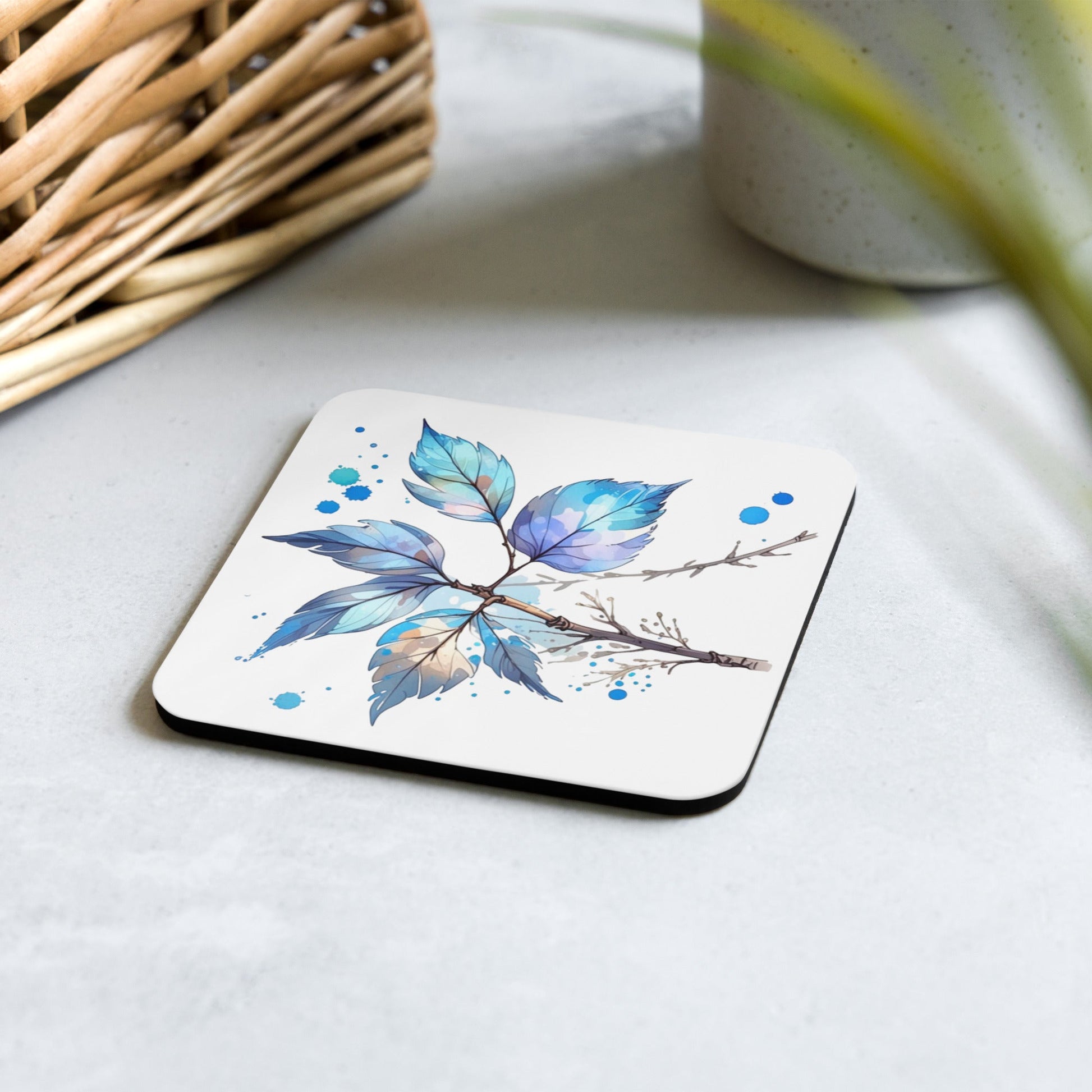 Tree Branch Watercolor Art Cork - Back Coaster - Coasters - Discovery Co.