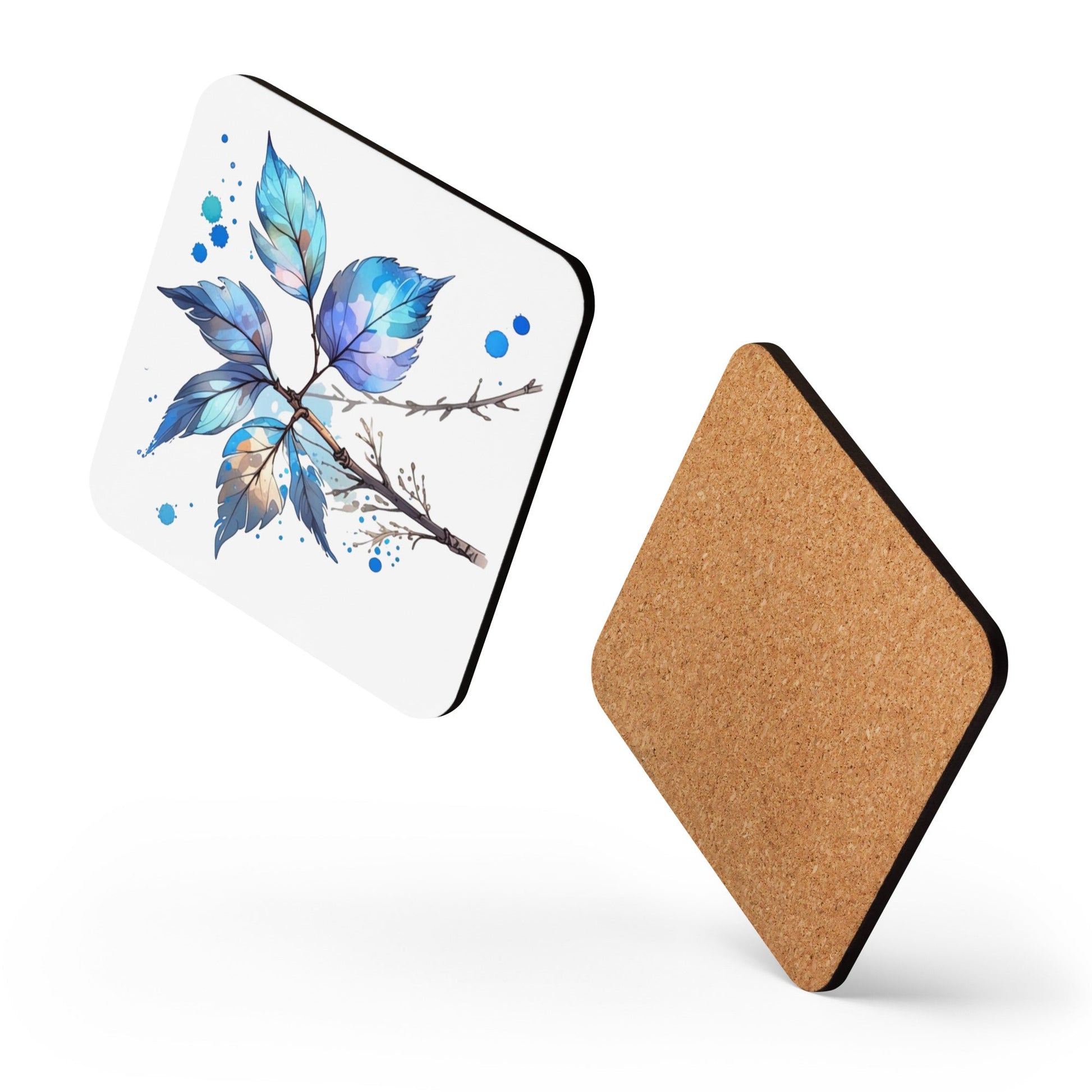 Tree Branch Watercolor Art Cork - Back Coaster - Coasters - Discovery Co.