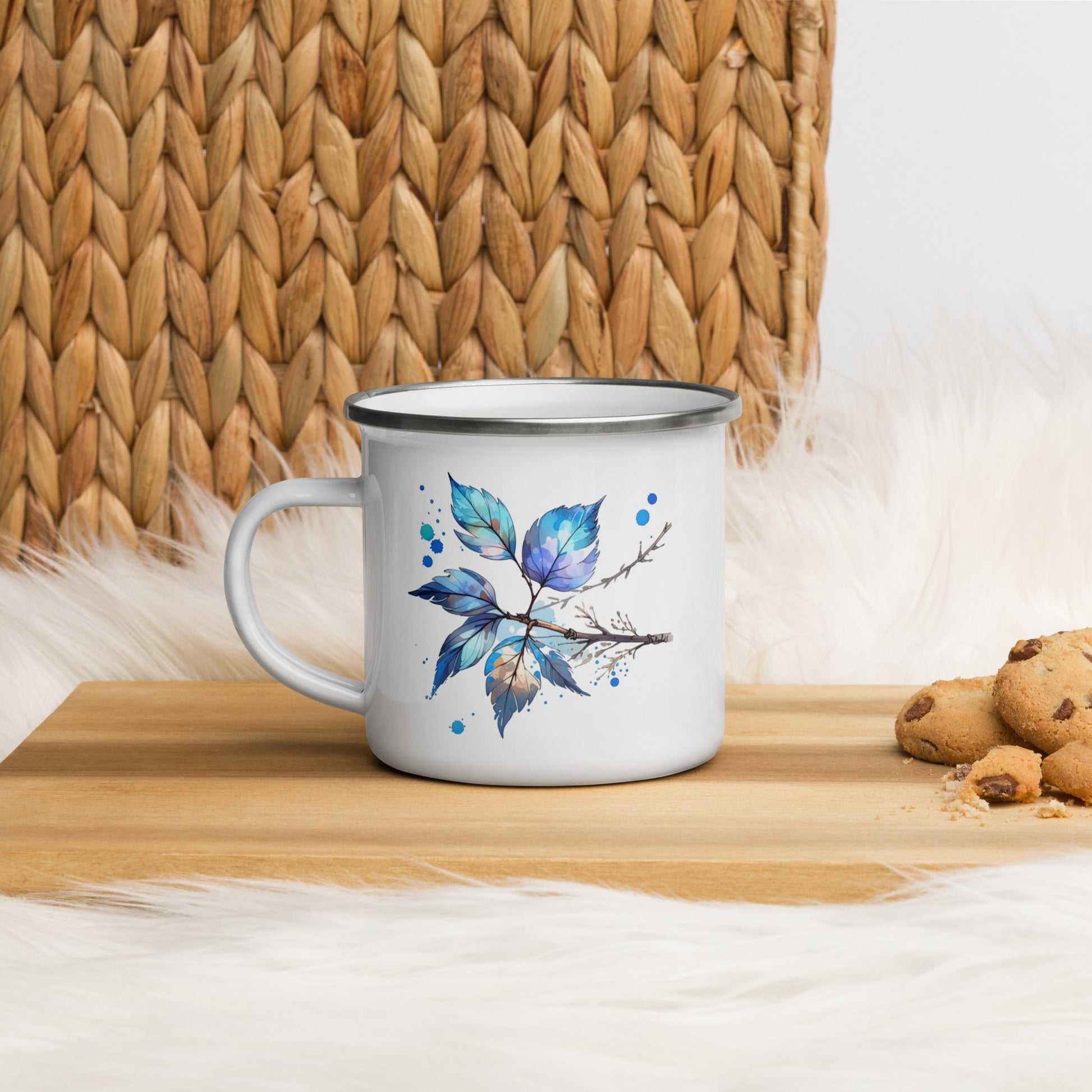 Tree Branch Watercolor Art Enamel Mug - Mugs - Discovery Co.