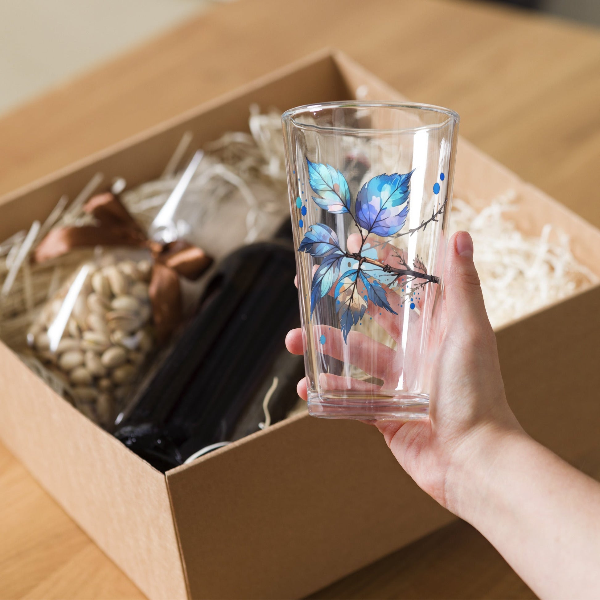 Tree Branch Watercolor Art Pint Glass - Beer Glass - Discovery Co.