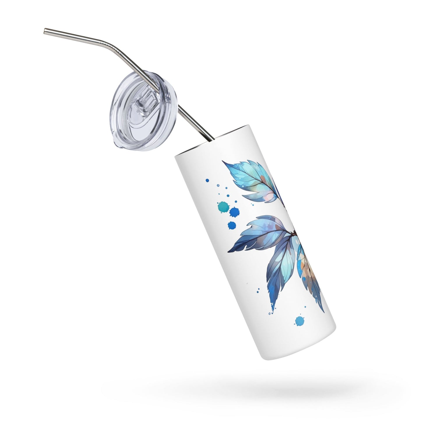 Tree Branch Watercolor Art Stainless Steel Tumbler - Steel Tumbler - Discovery Co.