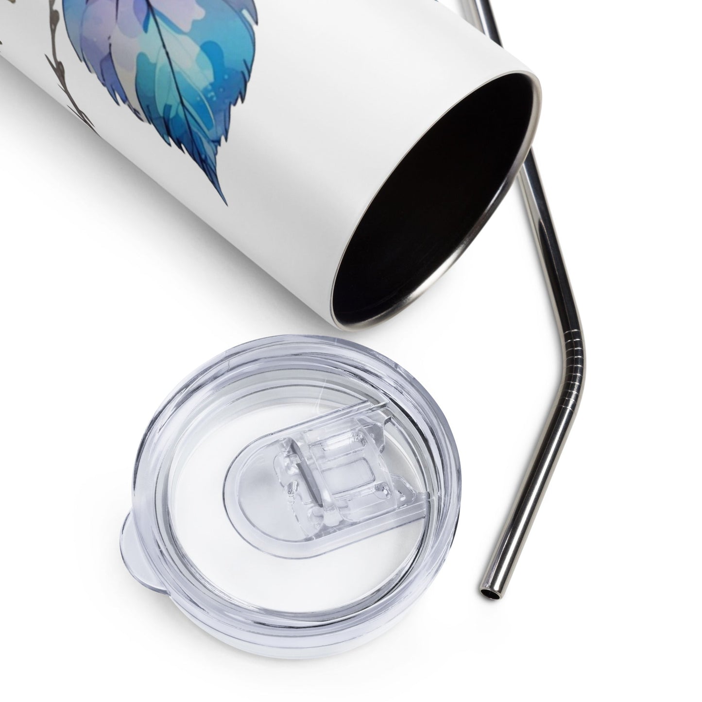Tree Branch Watercolor Art Stainless Steel Tumbler - Steel Tumbler - Discovery Co.