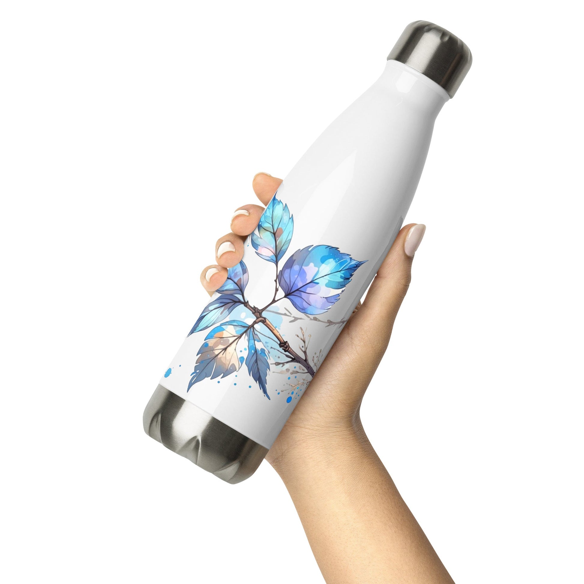 Tree Branch Watercolor Art Stainless Steel Water Bottle - Stainless Steel Water Bottle - Discovery Co.