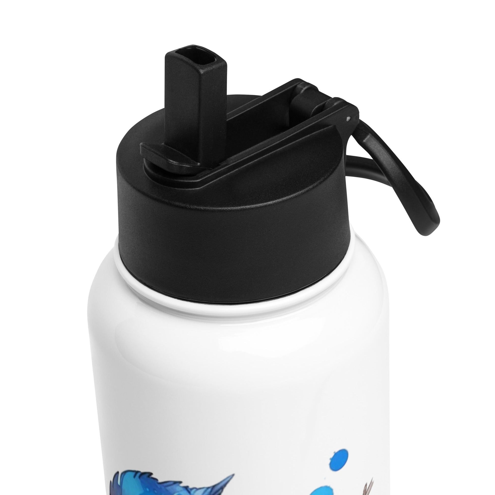 Tree Branch Watercolor Art Stainless Steel Water Bottle With Straw Lid - Stainless Steel Water Bottle With Straw Lid - Discovery Co.