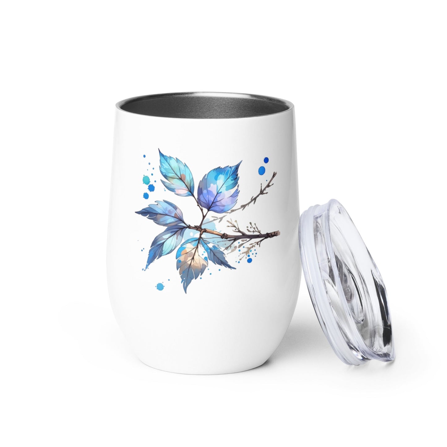 Tree Branch Watercolor Art Stainless Steel Wine Tumbler - Steel Tumbler - Discovery Co.