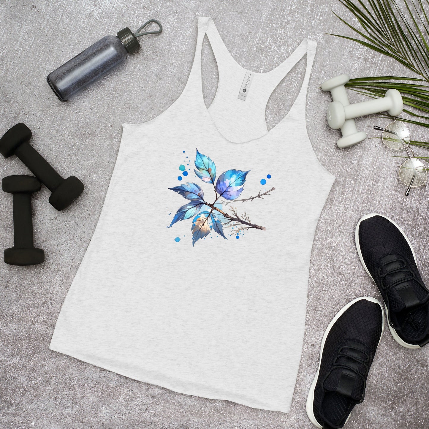 Tree Branch Watercolor Art Women's Racerback Tank - Women's Shirts - Discovery Co.