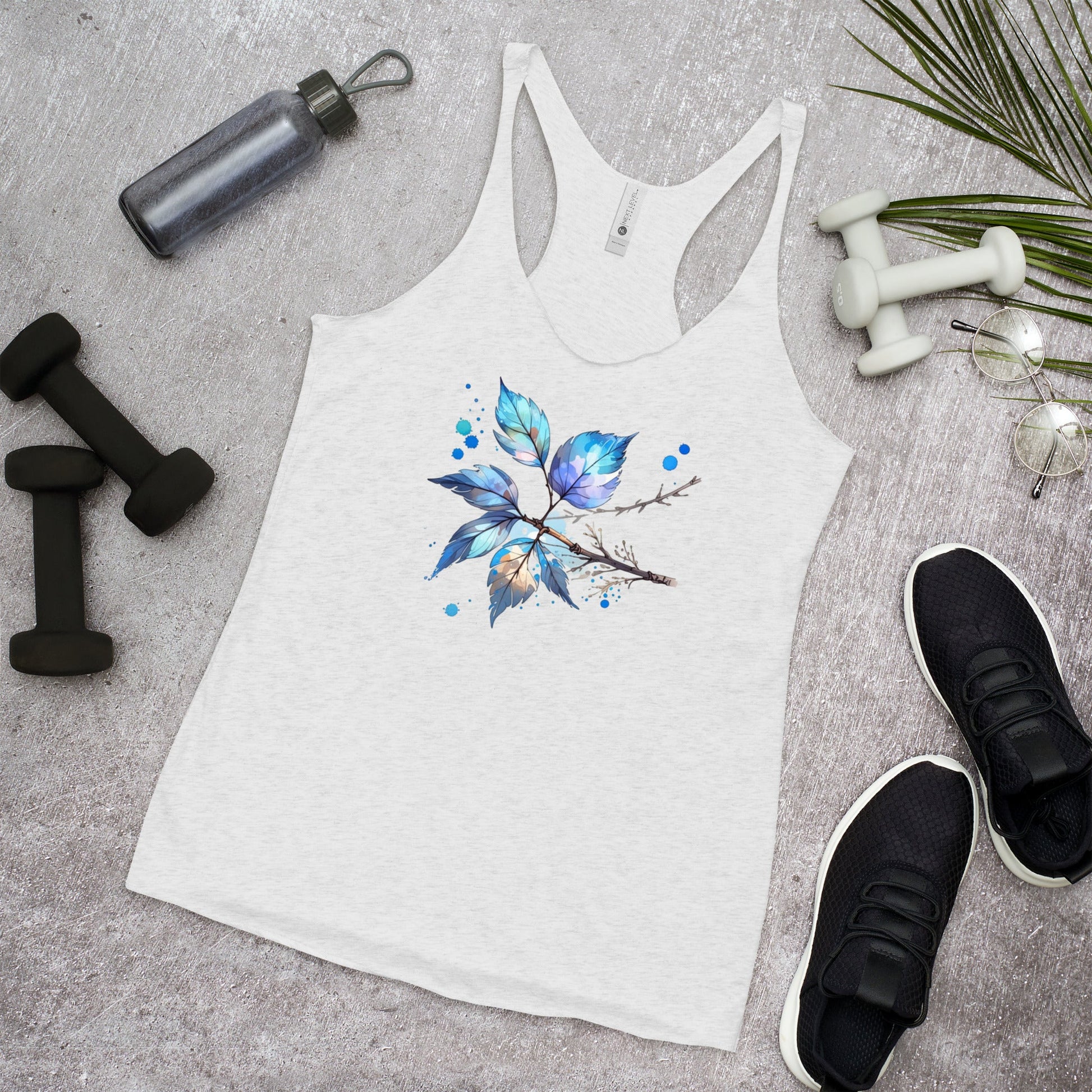 Tree Branch Watercolor Art Women's Racerback Tank - Women's Shirts - Discovery Co.