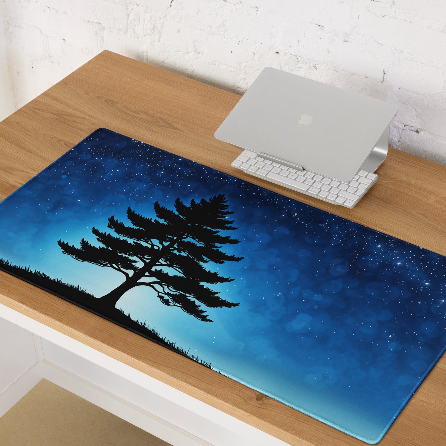 Tree In Night Sky Gaming Mouse Pad - Mouse Pads - Discovery Co.