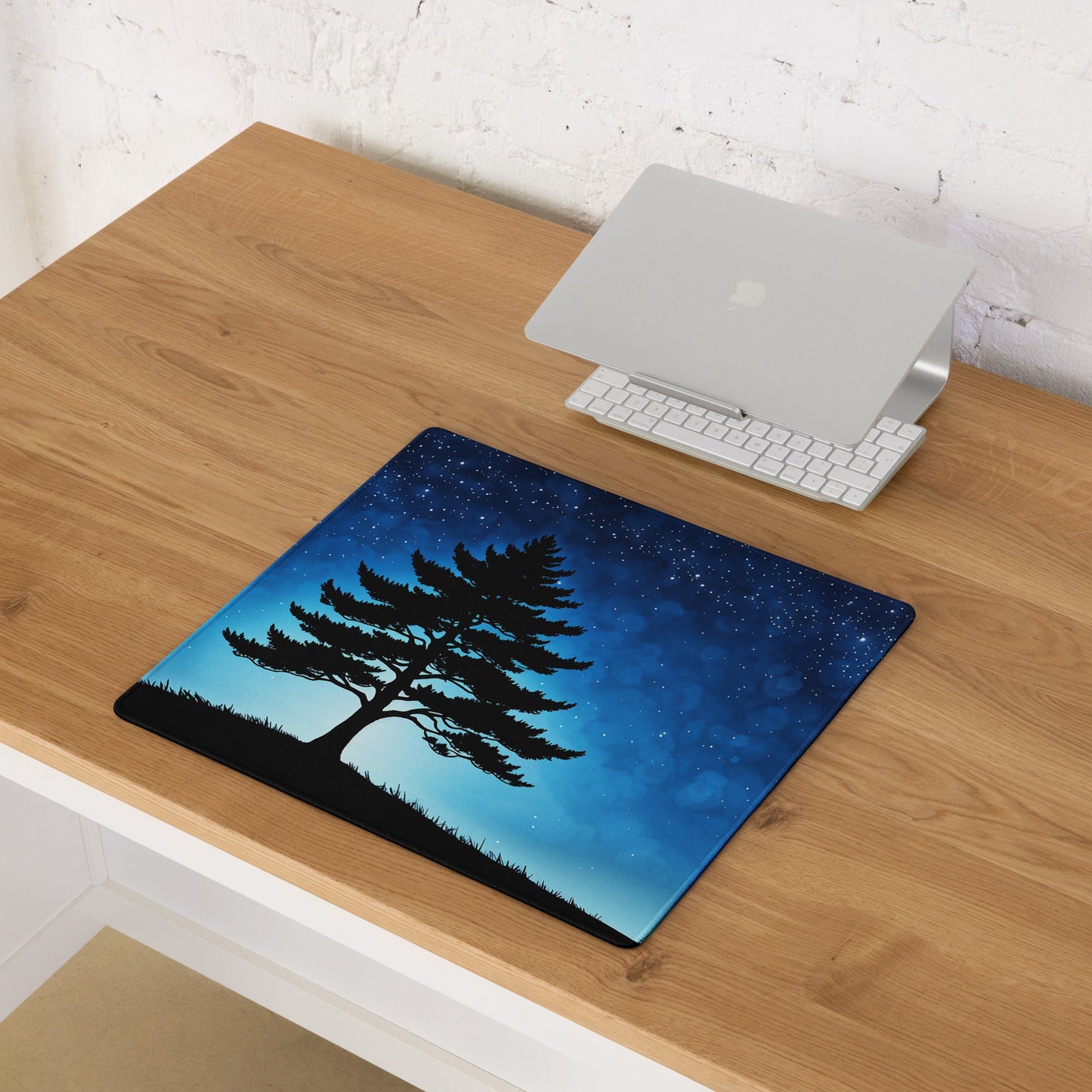 Tree In Night Sky Gaming Mouse Pad - Mouse Pads - Discovery Co.