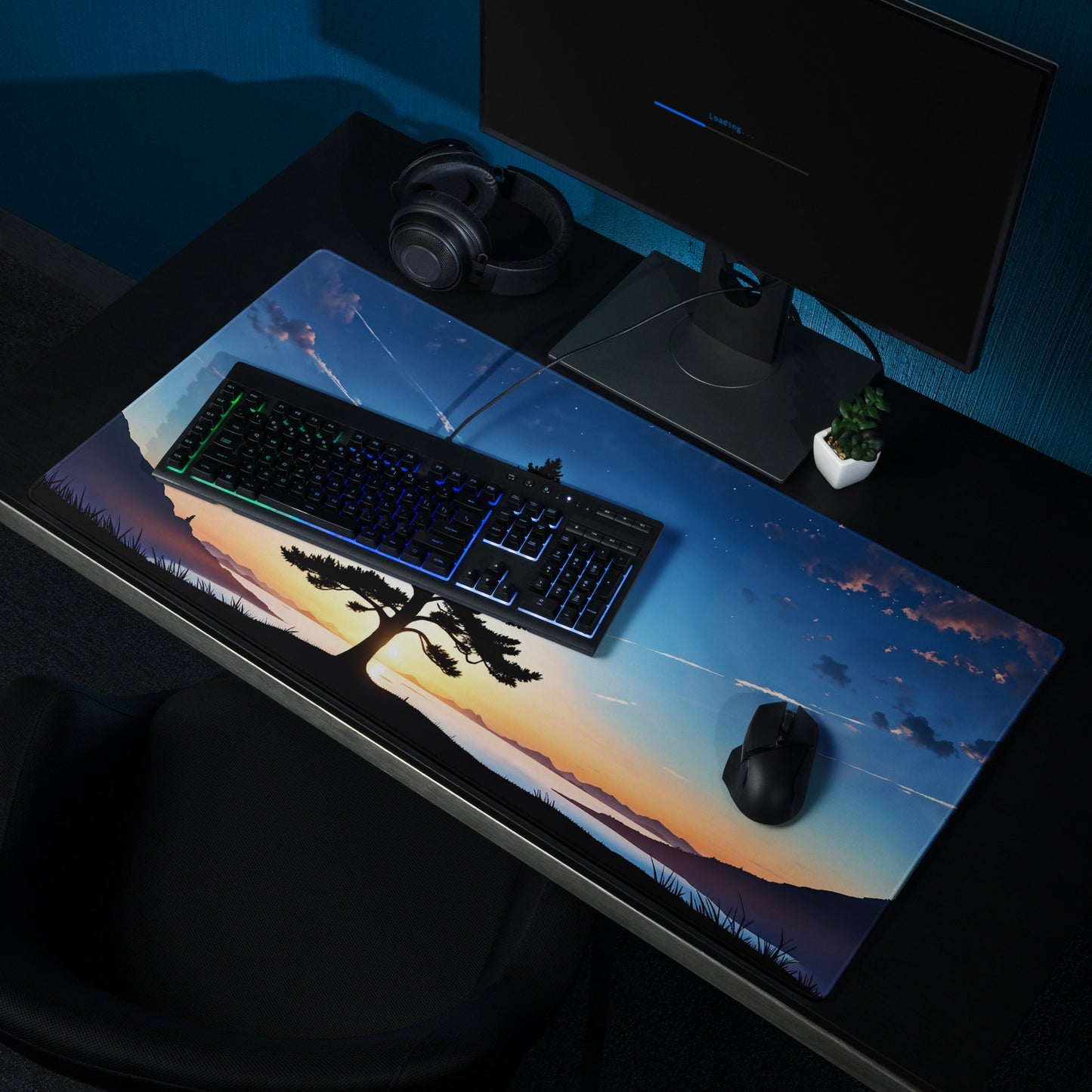 Tree In Night Sky II Gaming Mouse Pad - Mouse Pads - Discovery Co.