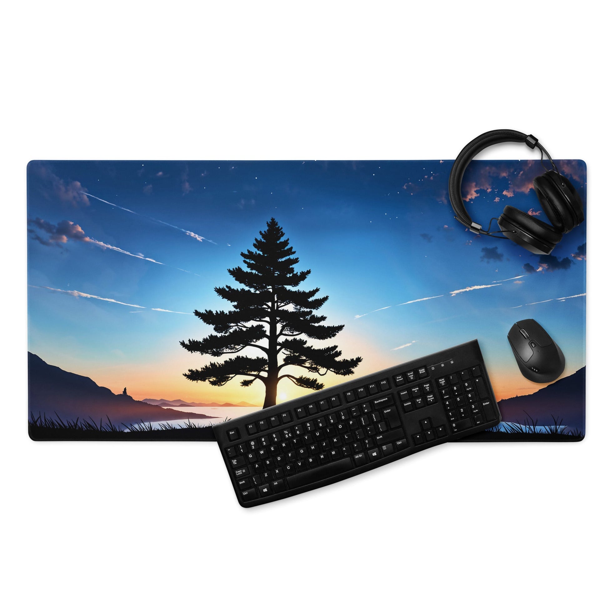 Tree In Night Sky II Gaming Mouse Pad - Mouse Pads - Discovery Co.