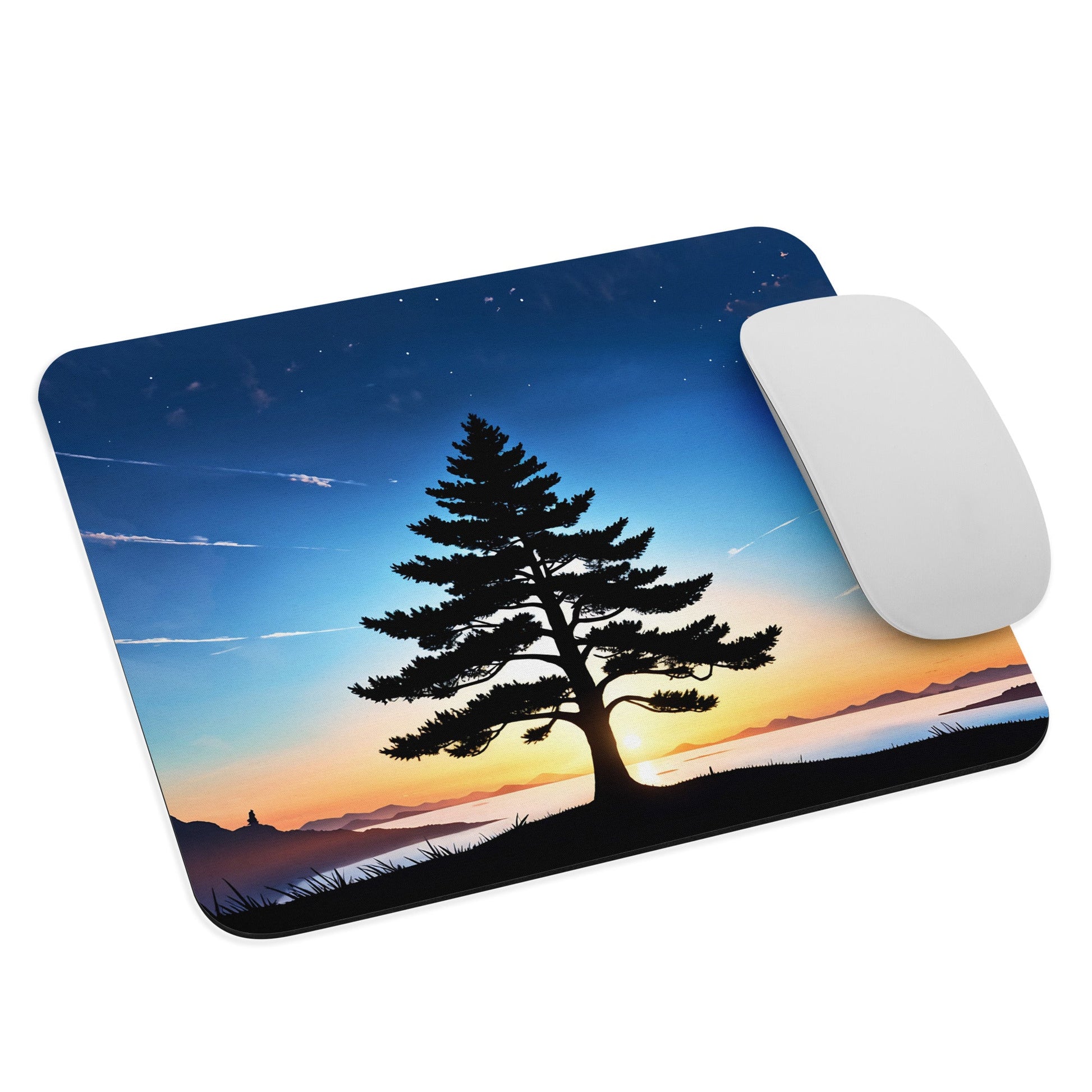 Tree In Night Sky II Mouse Pad - Mouse Pads - Discovery Co.