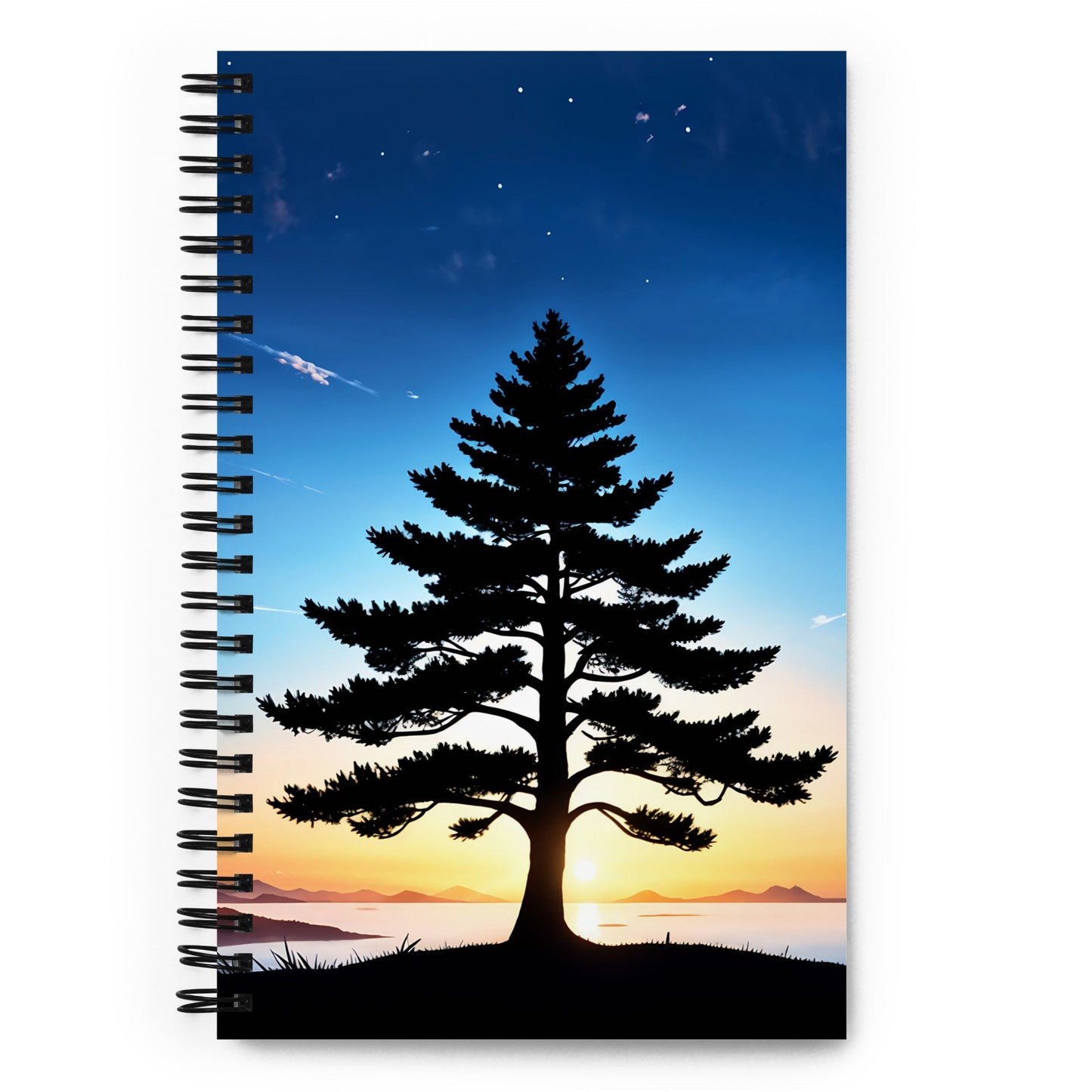 Tree In Night Sky II Spiral Notebook - Spiral Notebooks - Discovery Co.