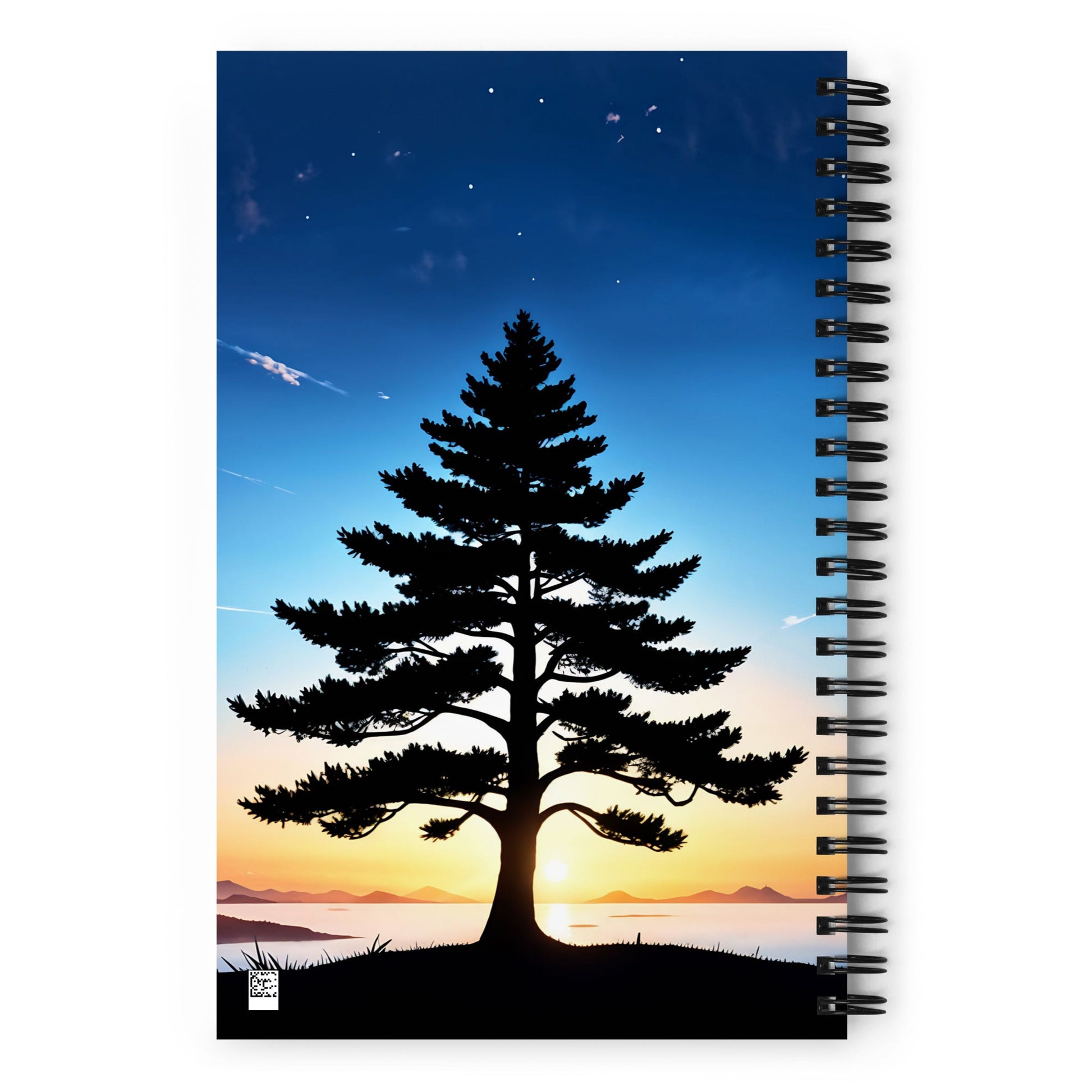 Tree In Night Sky II Spiral Notebook - Spiral Notebooks - Discovery Co.