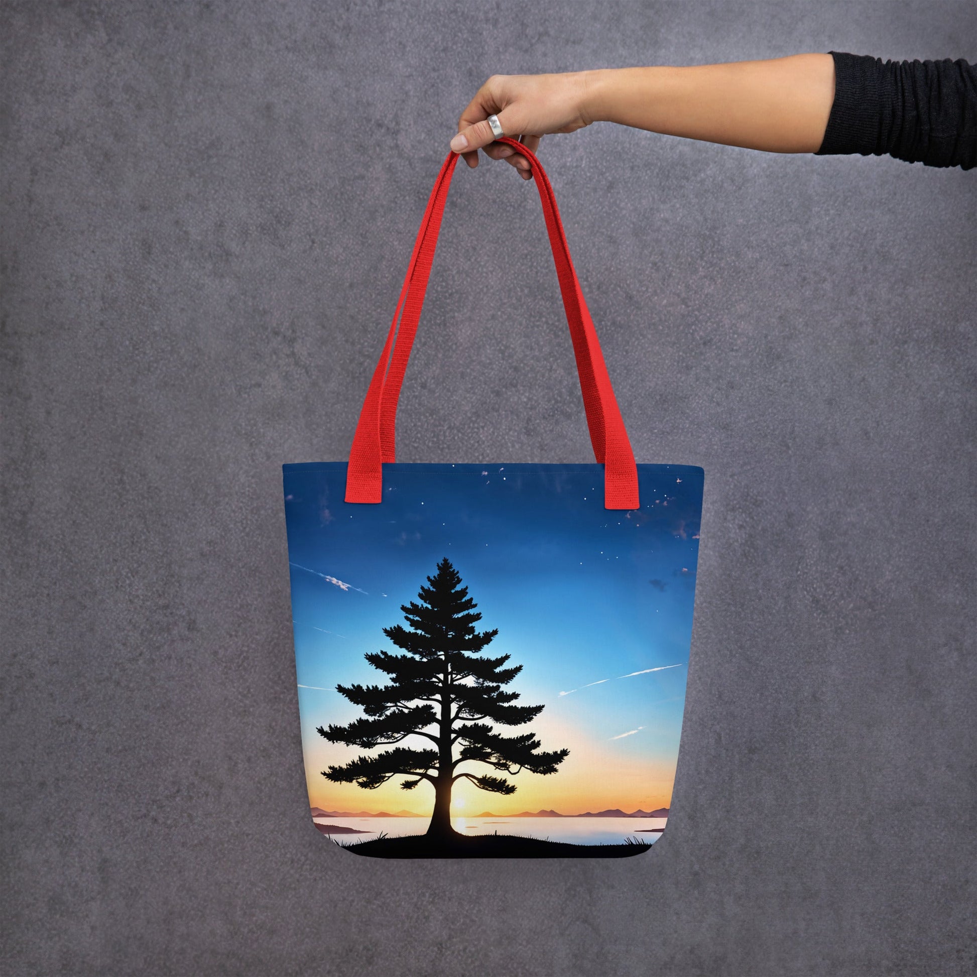 Tree In Night Sky II Tote Bag - Tote Bags - Discovery Co.