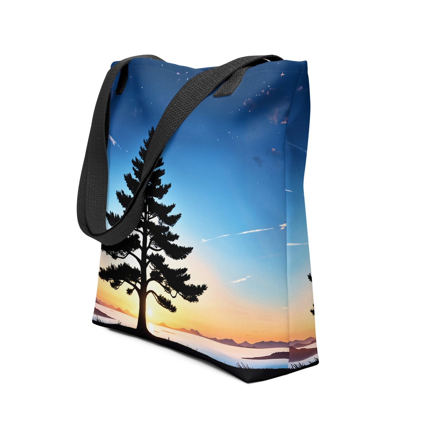 Tree In Night Sky II Tote Bag - Tote Bags - Discovery Co.